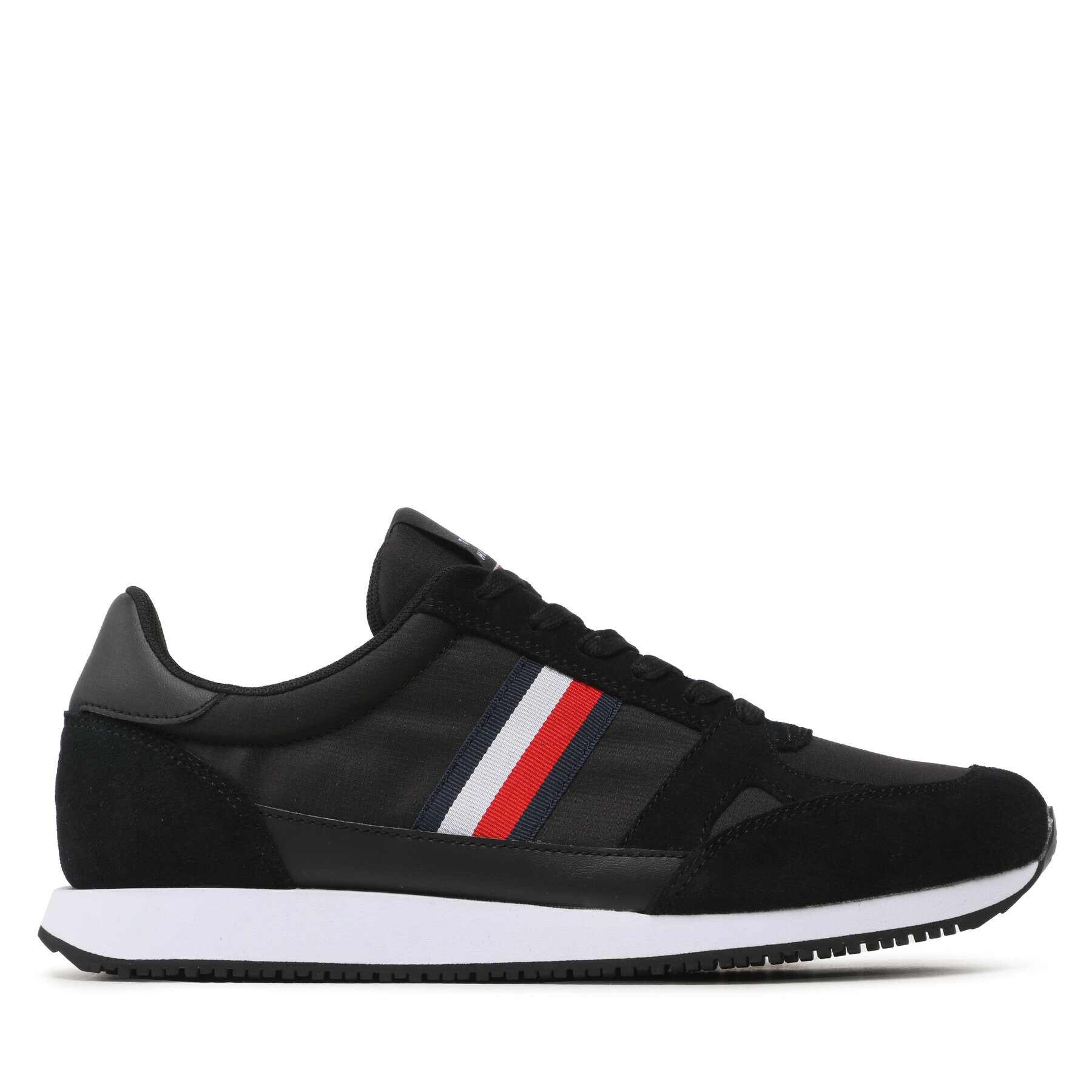 Tommy Hilfiger Сникърси Runner Lo Vintage Mix FM0FM03431 Черен - Pepit.bg