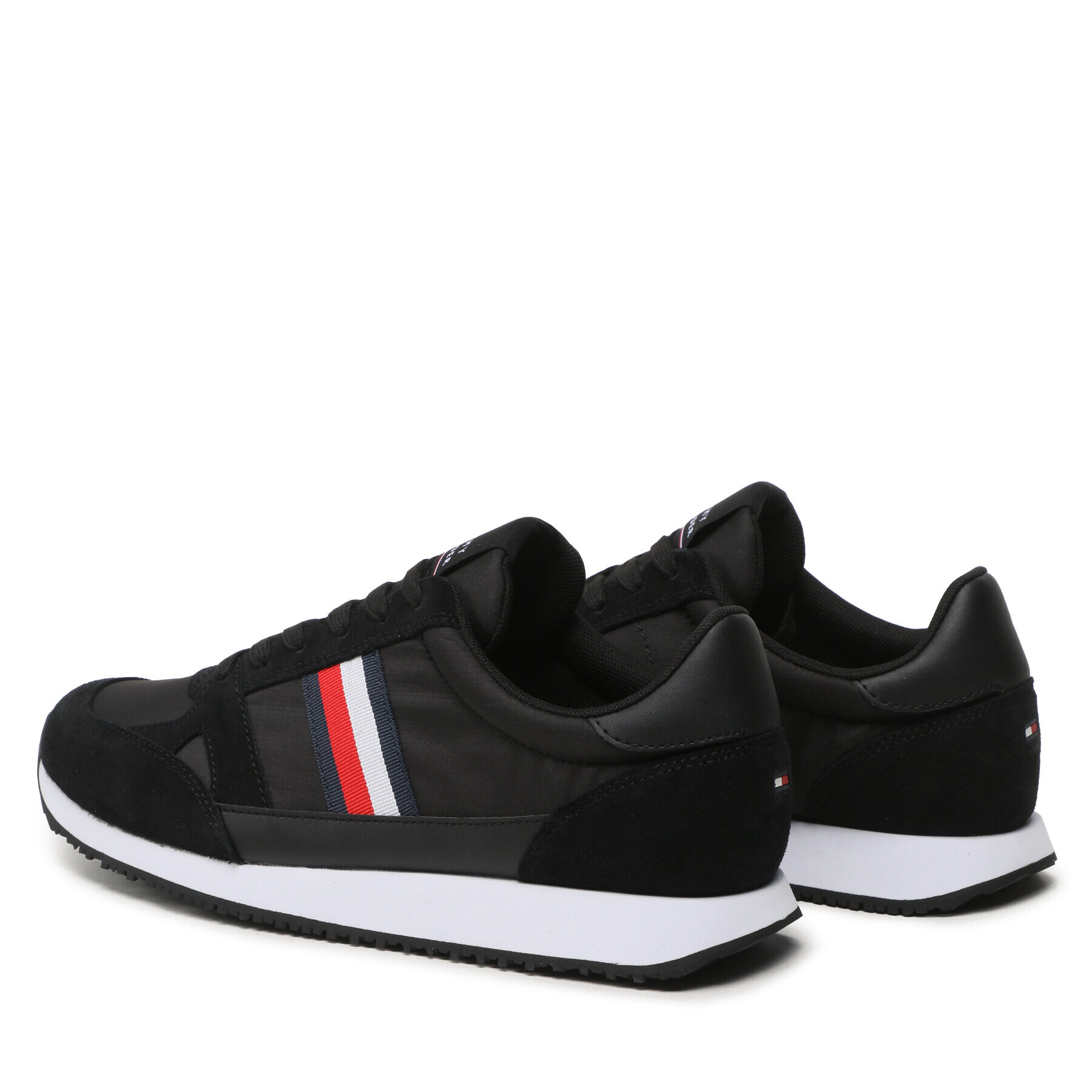 Tommy Hilfiger Сникърси Runner Lo Vintage Mix FM0FM03431 Черен - Pepit.bg