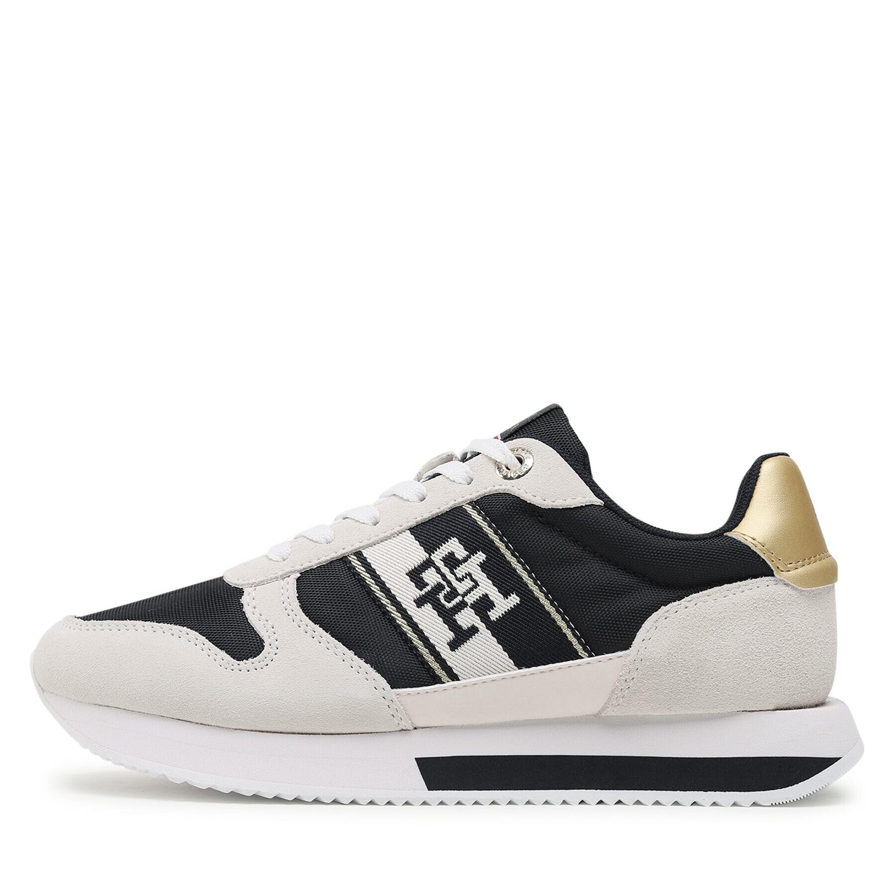 Tommy Hilfiger Сникърси Runner With Th Webbing Gold FW0FW07173 Бежов - Pepit.bg