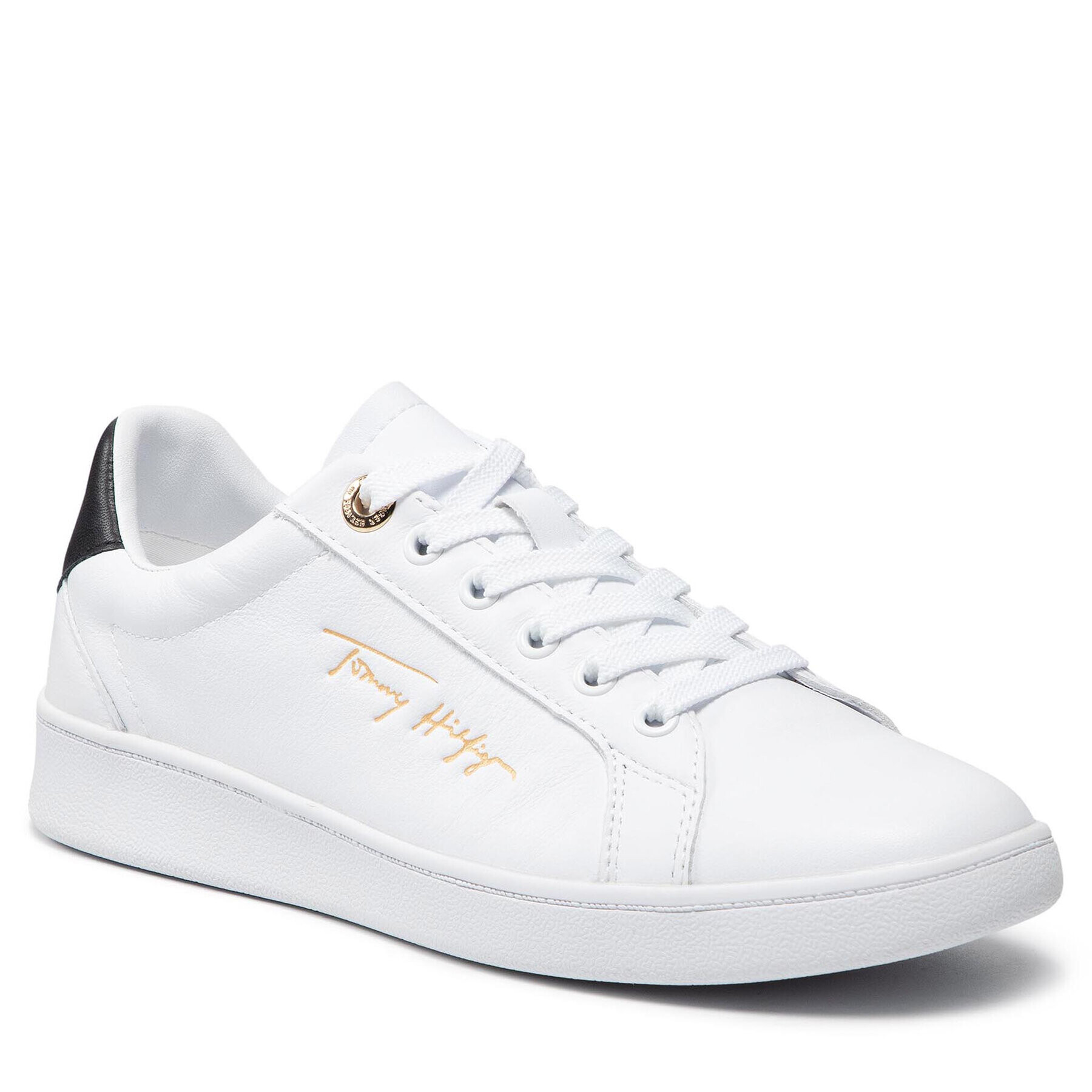 Tommy Hilfiger Сникърси Signature Court Sneaker FW0FW05911 Бял - Pepit.bg