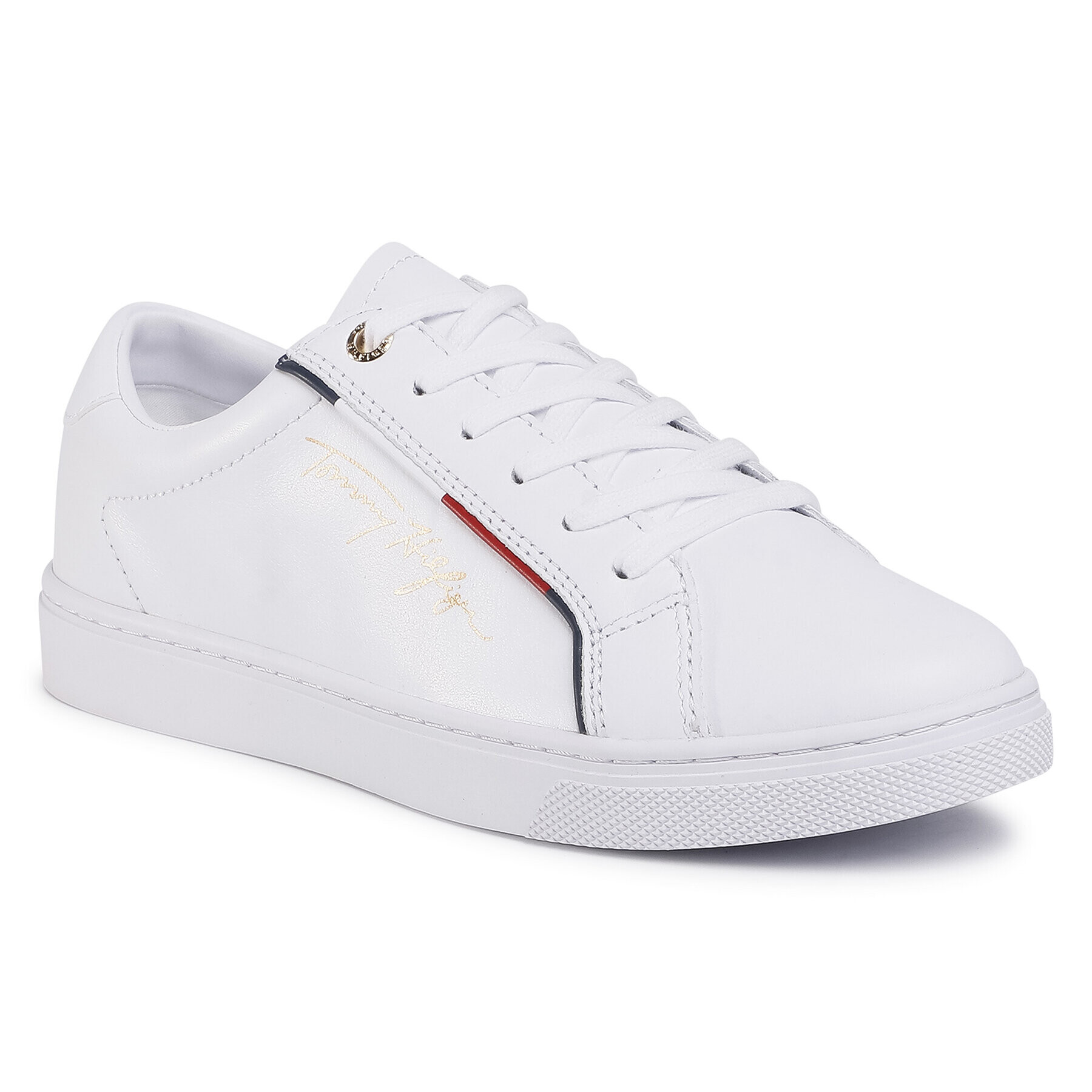 Tommy Hilfiger Сникърси Signature Sneaker FW0FW05015 Бял - Pepit.bg