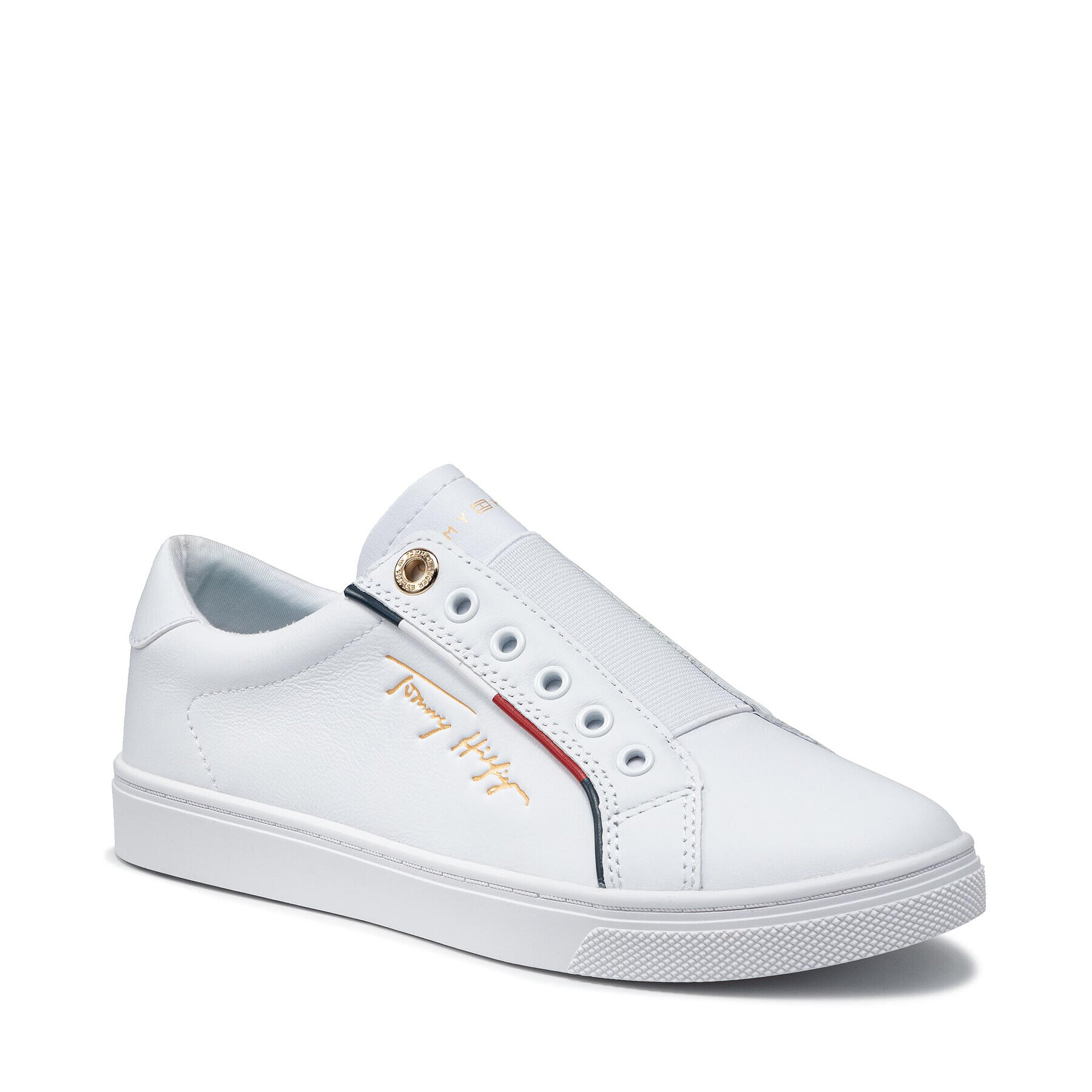 Tommy Hilfiger Сникърси Slip On Cupsole FW0FW05915 Бял - Pepit.bg