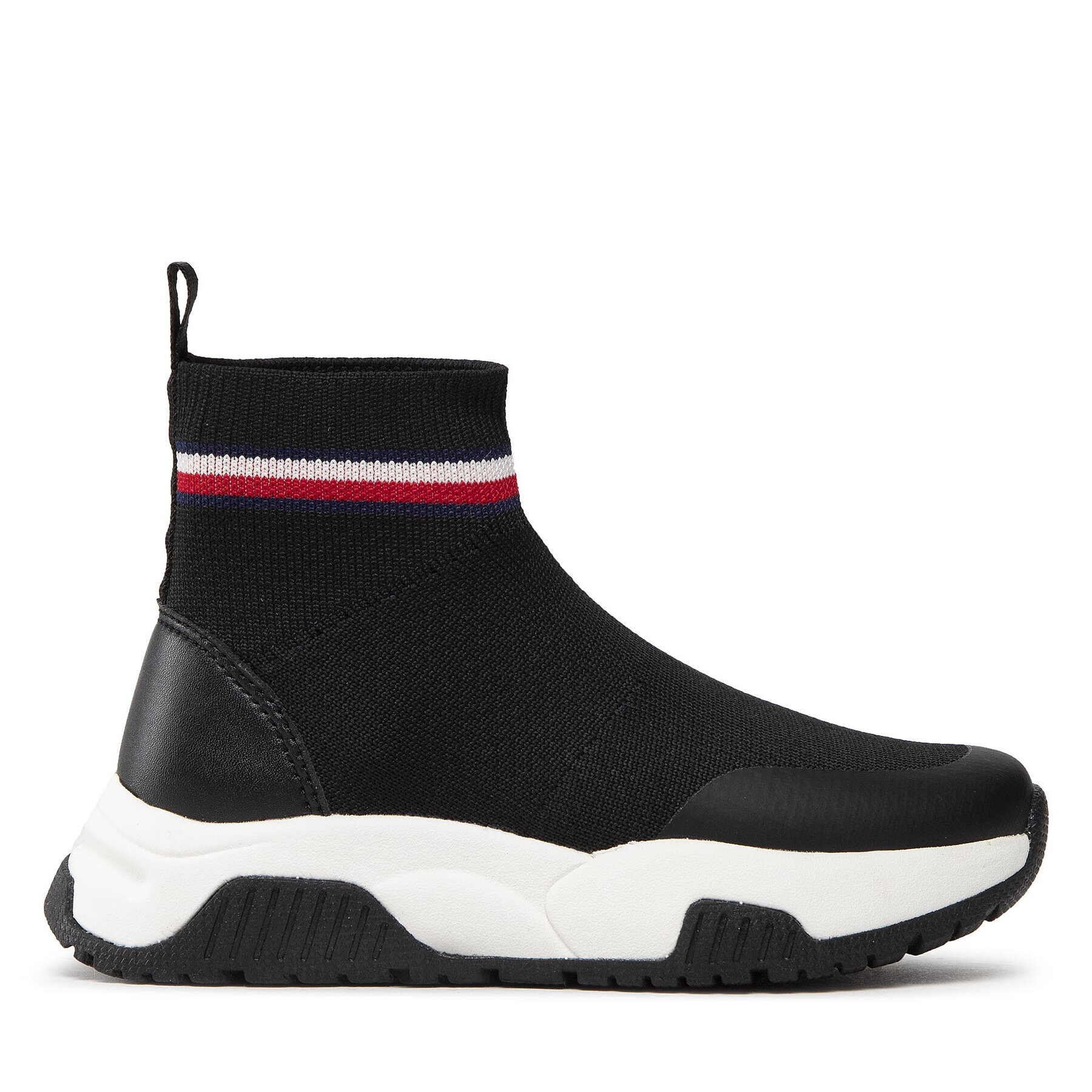 Tommy Hilfiger Сникърси Sock Sneaker T3A9-32360-0702 M Черен - Pepit.bg