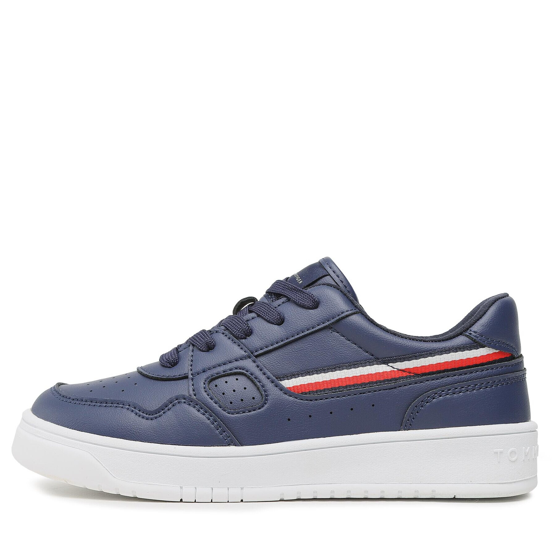 Tommy Hilfiger Сникърси Stripes Low Cut Lace-Up Sneaker T3X9-32848-1355 S Тъмносин - Pepit.bg