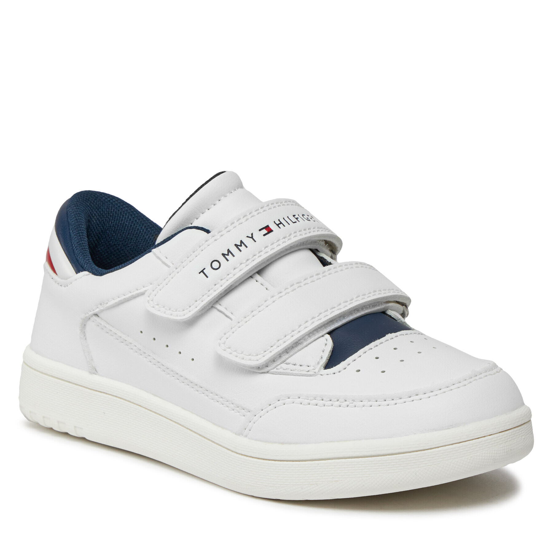 Tommy Hilfiger Сникърси Stripes Low Cut Velcro Sneaker T1X9-33339-1355 S Бял - Pepit.bg