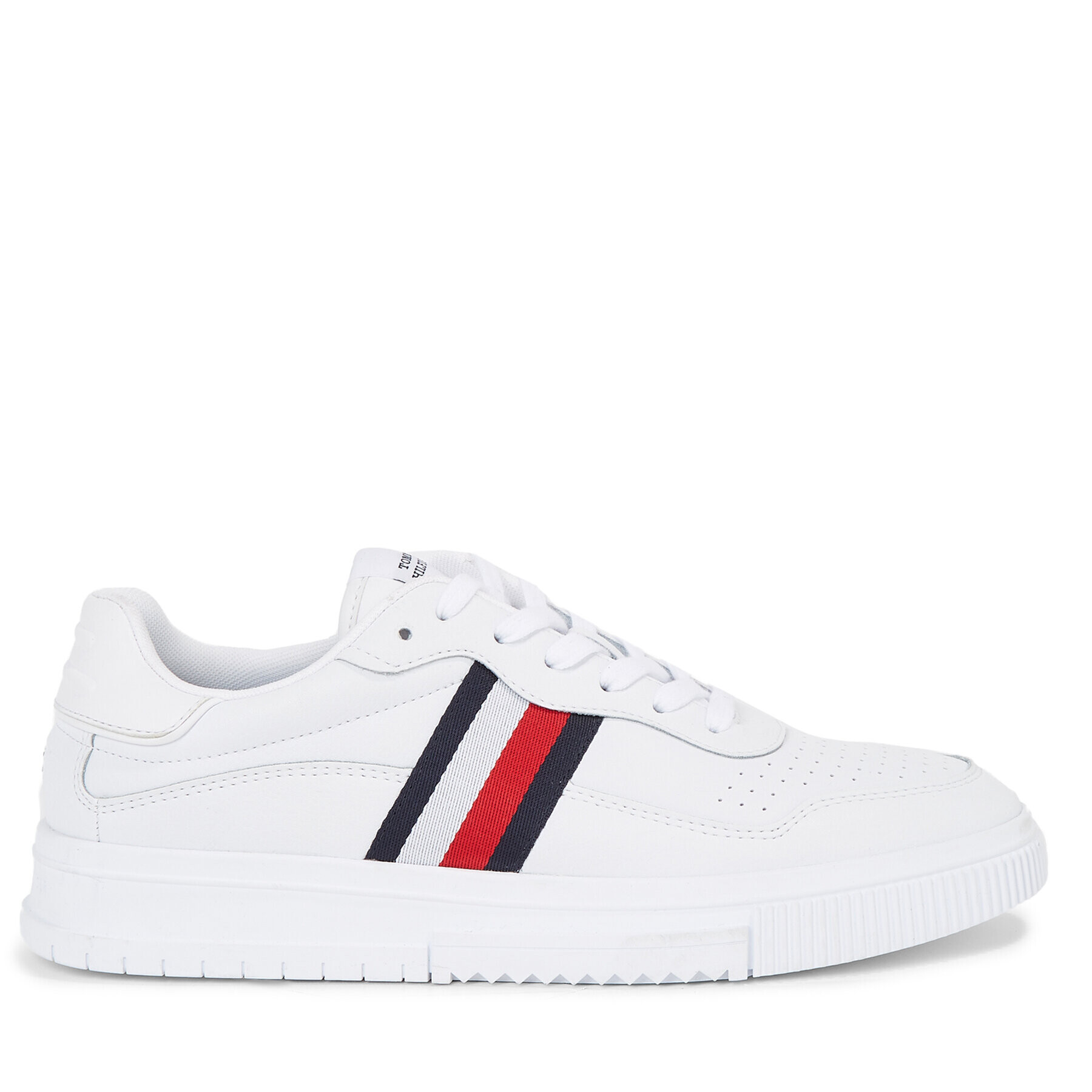 Tommy Hilfiger Сникърси Supercup Leather Stripes FM0FM04824 Бял - Pepit.bg