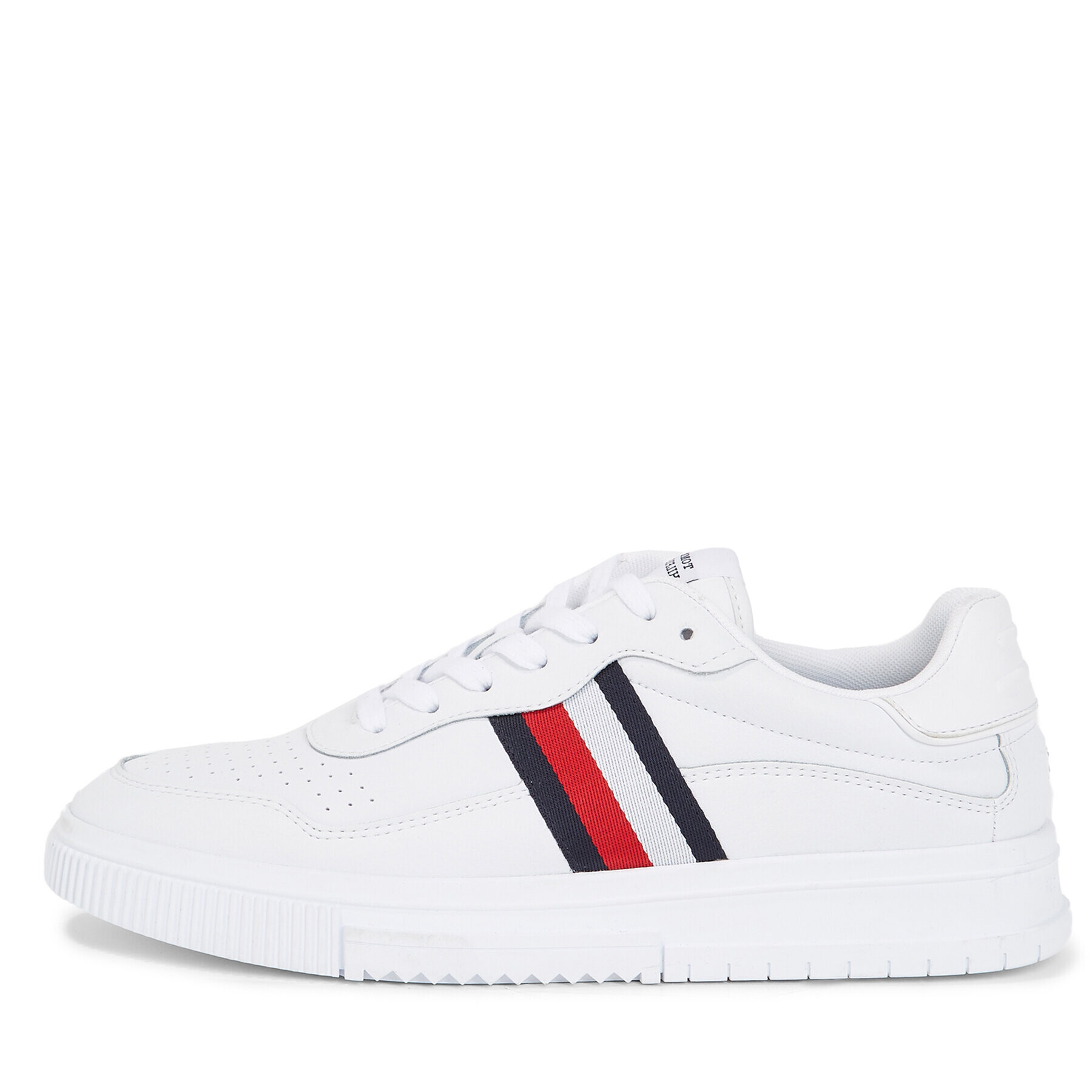 Tommy Hilfiger Сникърси Supercup Leather Stripes FM0FM04824 Бял - Pepit.bg