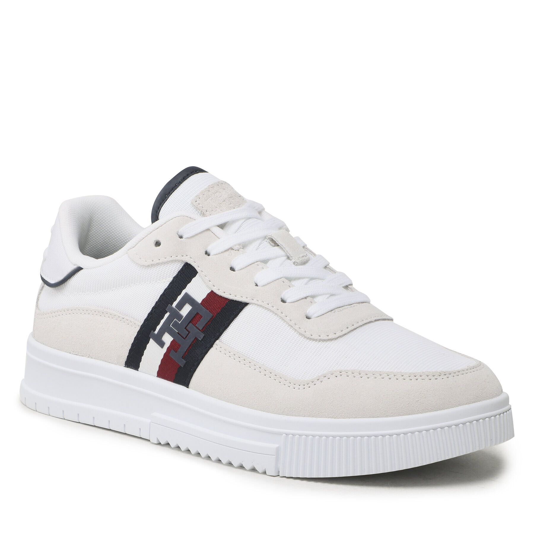 Tommy Hilfiger Сникърси Supercup Mix FM0FM04585 Бял - Pepit.bg