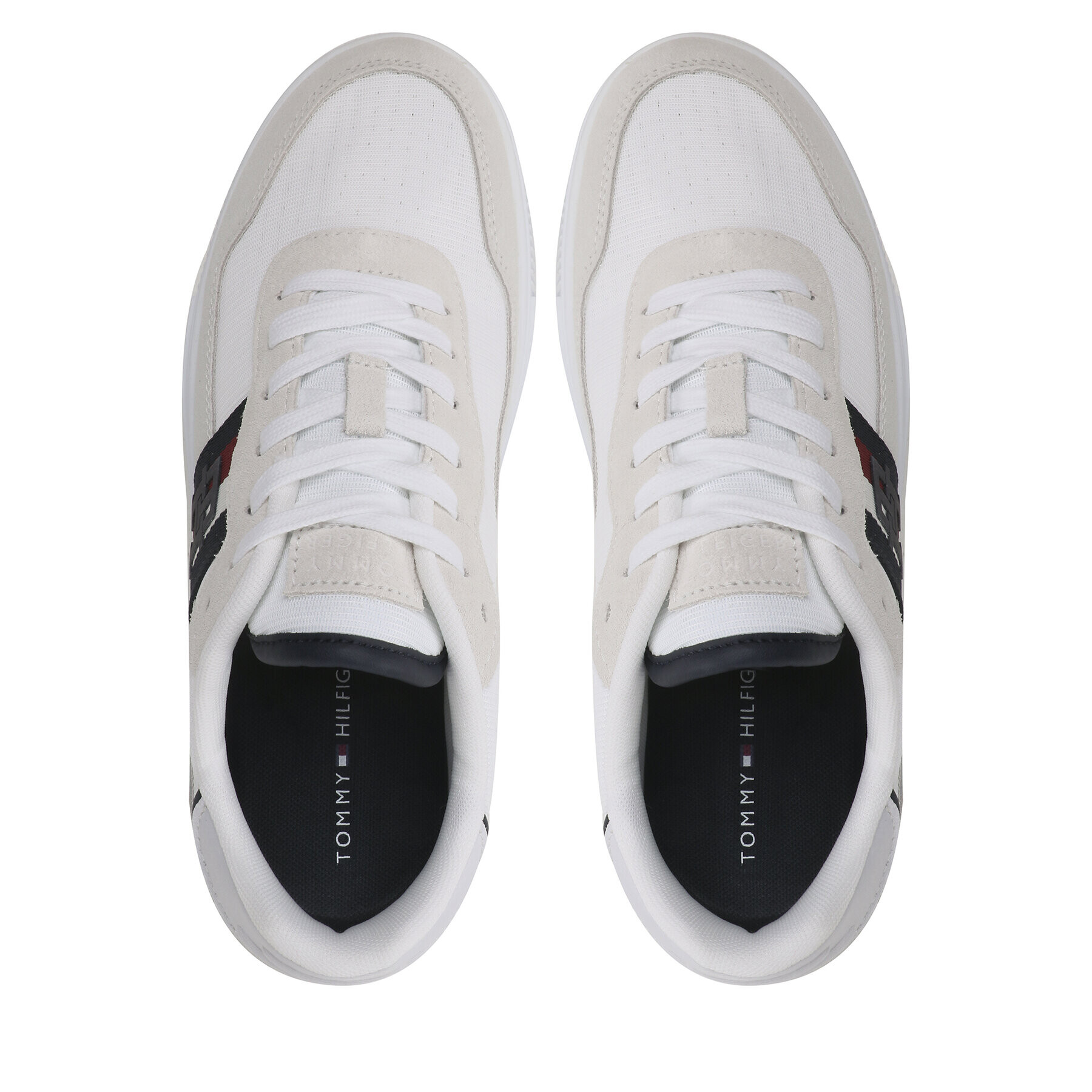 Tommy Hilfiger Сникърси Supercup Mix FM0FM04585 Бял - Pepit.bg