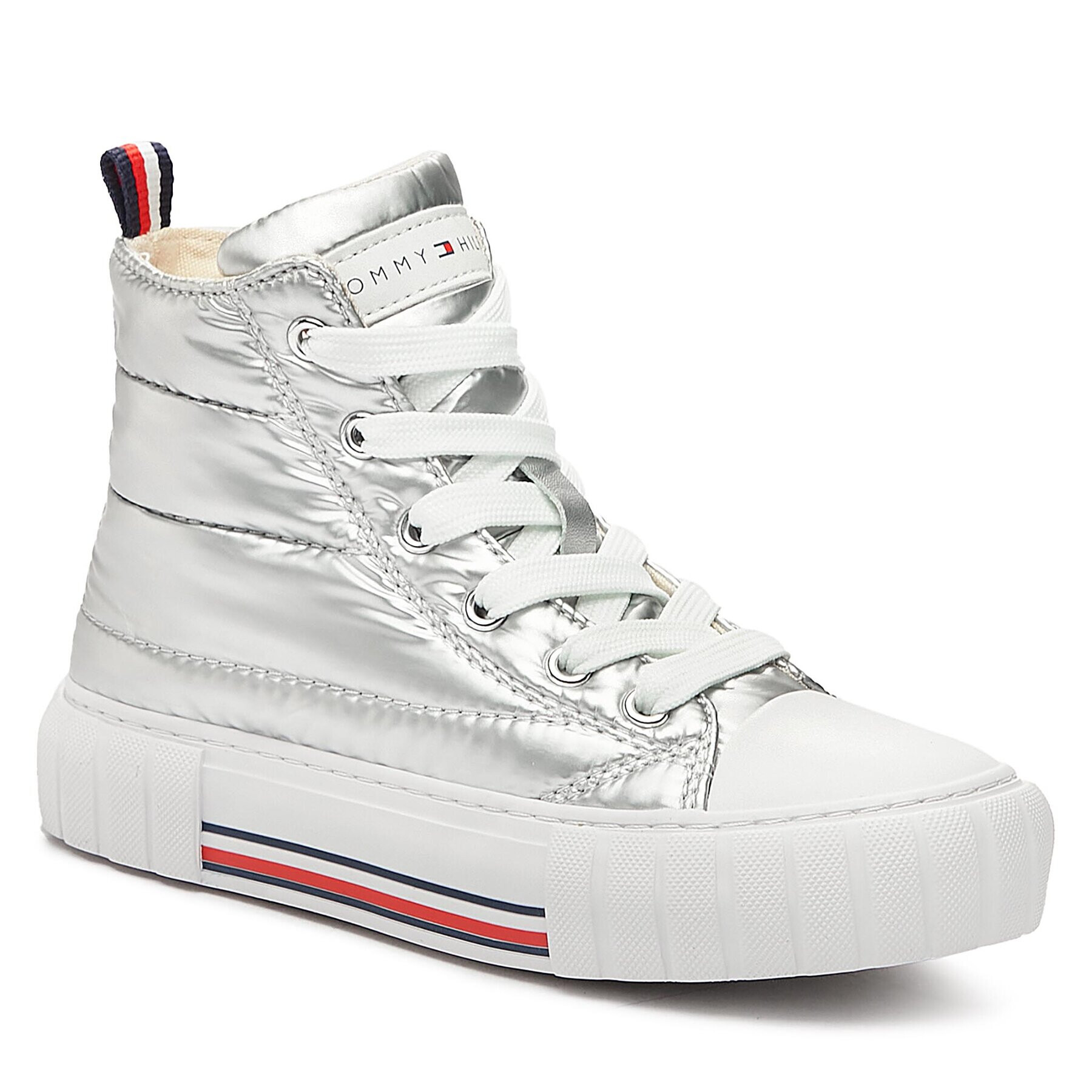 Tommy Hilfiger Сникърси T3A9-32975-1437904 M Сребрист - Pepit.bg