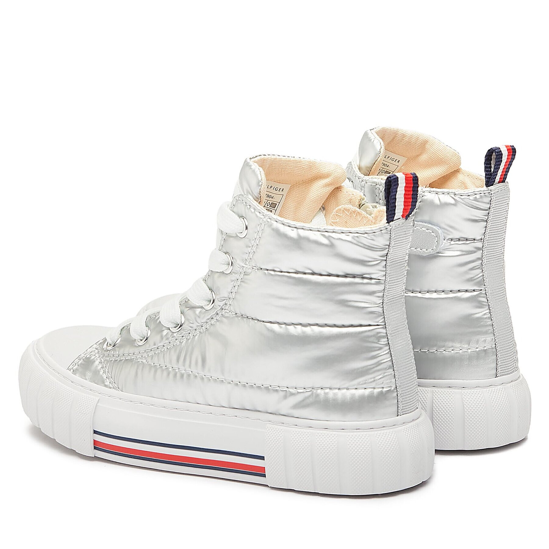 Tommy Hilfiger Сникърси T3A9-32975-1437904 M Сребрист - Pepit.bg