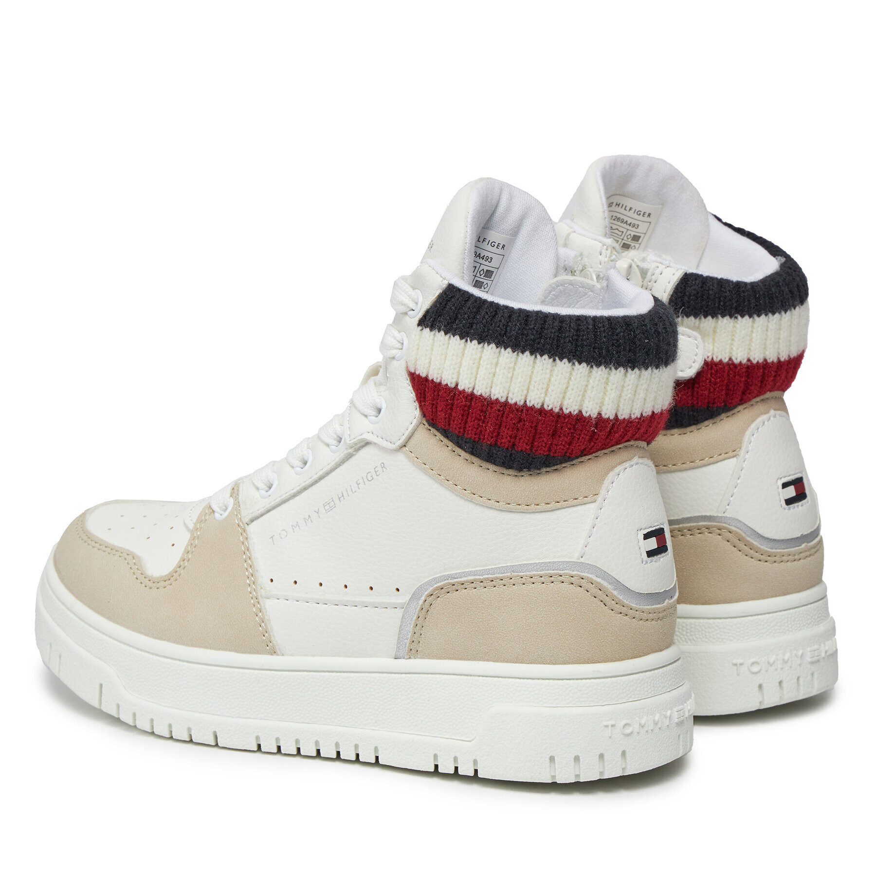 Tommy Hilfiger Сникърси T3A9-32989-1269A493 M Бял - Pepit.bg
