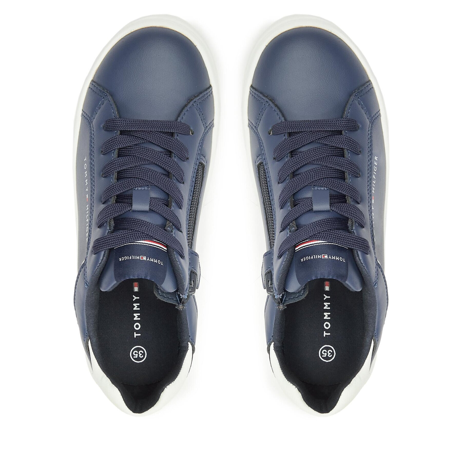 Tommy Hilfiger Сникърси T3X9-33112-1355800 S Син - Pepit.bg