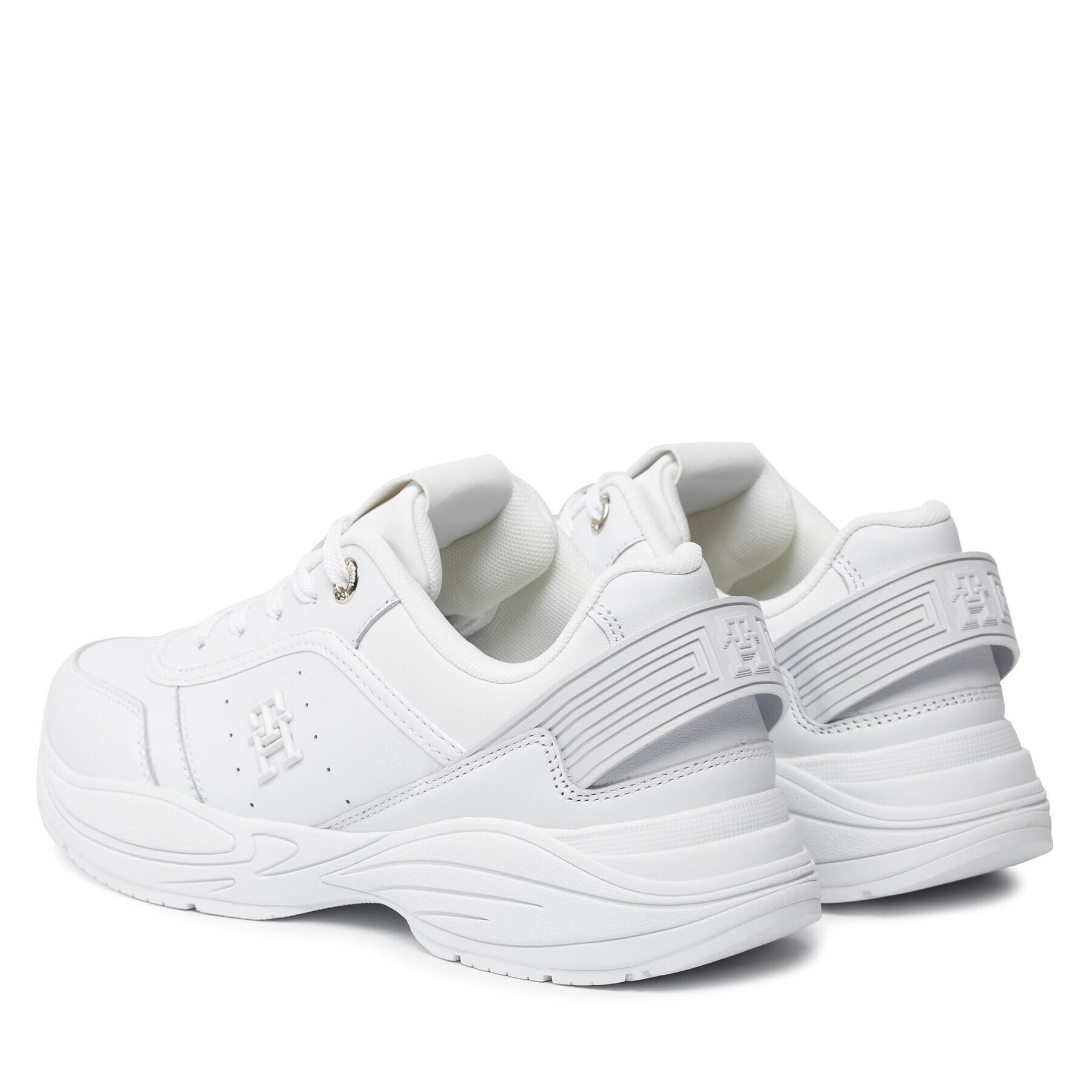 Tommy Hilfiger Сникърси Tech Heel Runner FW0FW07701 Бял - Pepit.bg
