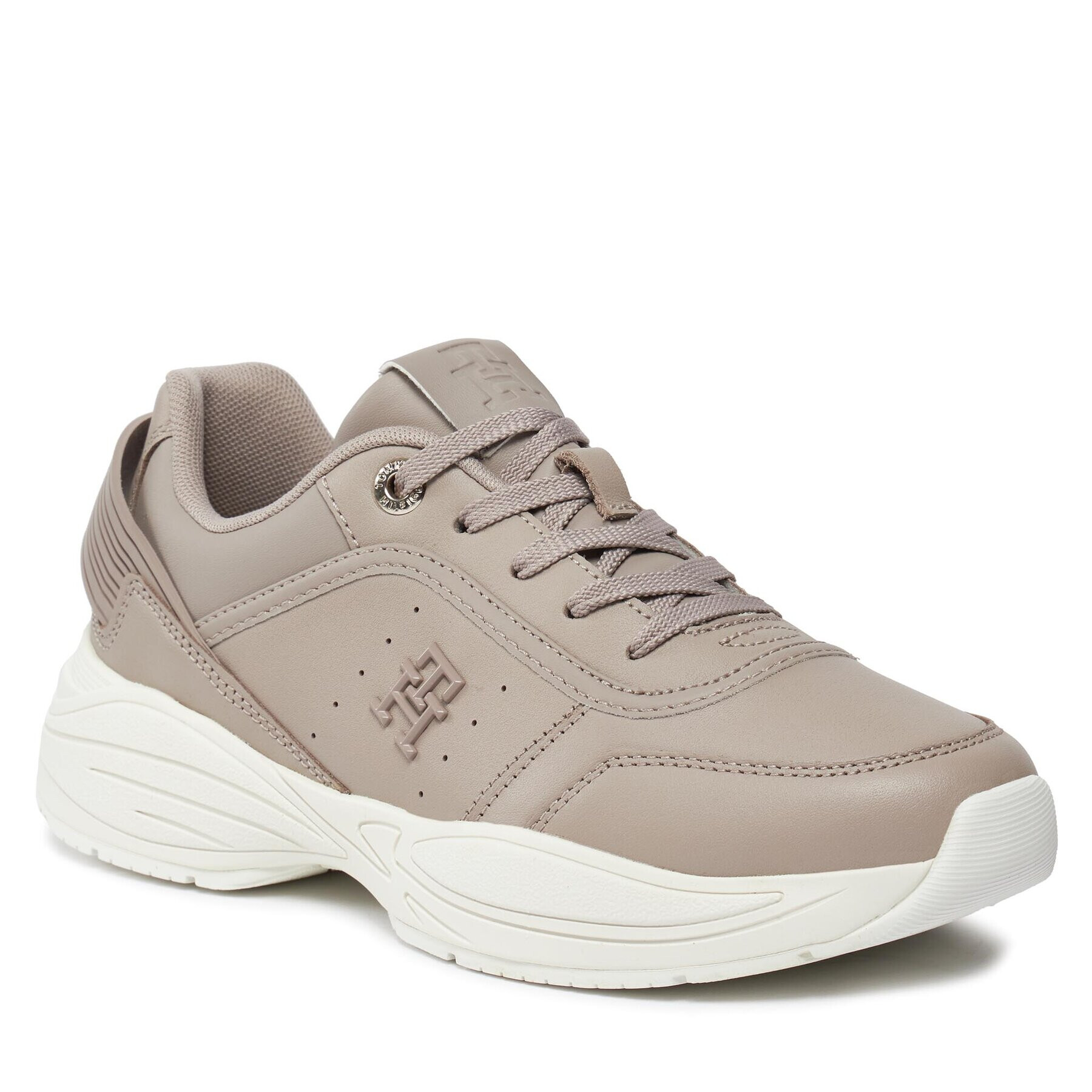 Tommy Hilfiger Сникърси Tech Heel Runner FW0FW07701 Сив - Pepit.bg