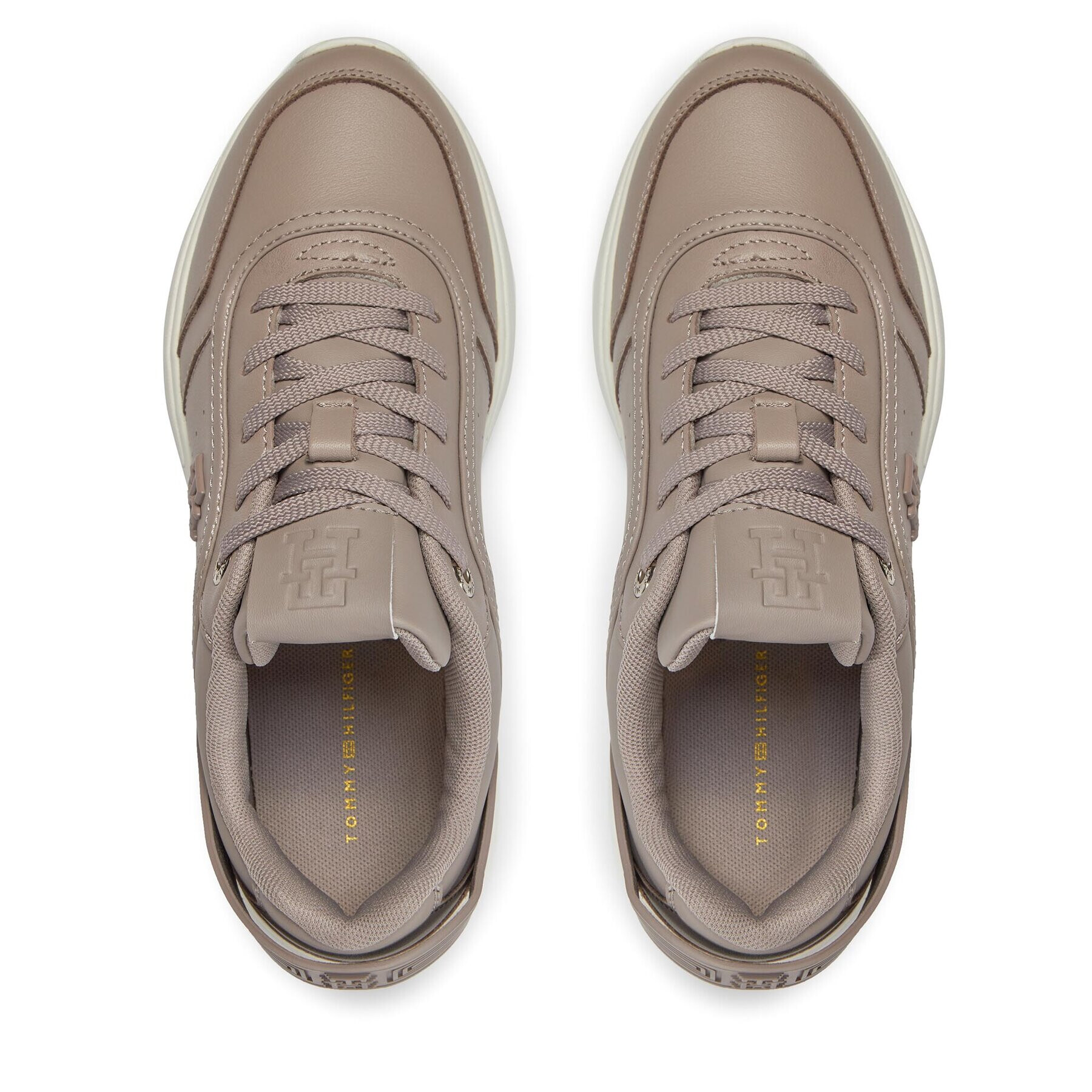 Tommy Hilfiger Сникърси Tech Heel Runner FW0FW07701 Сив - Pepit.bg