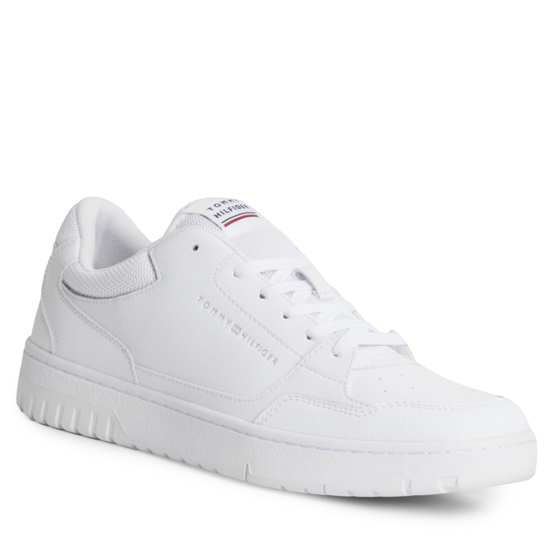 Tommy Hilfiger Сникърси Th Basket Core Leather FM0FM04727 Бял - Pepit.bg