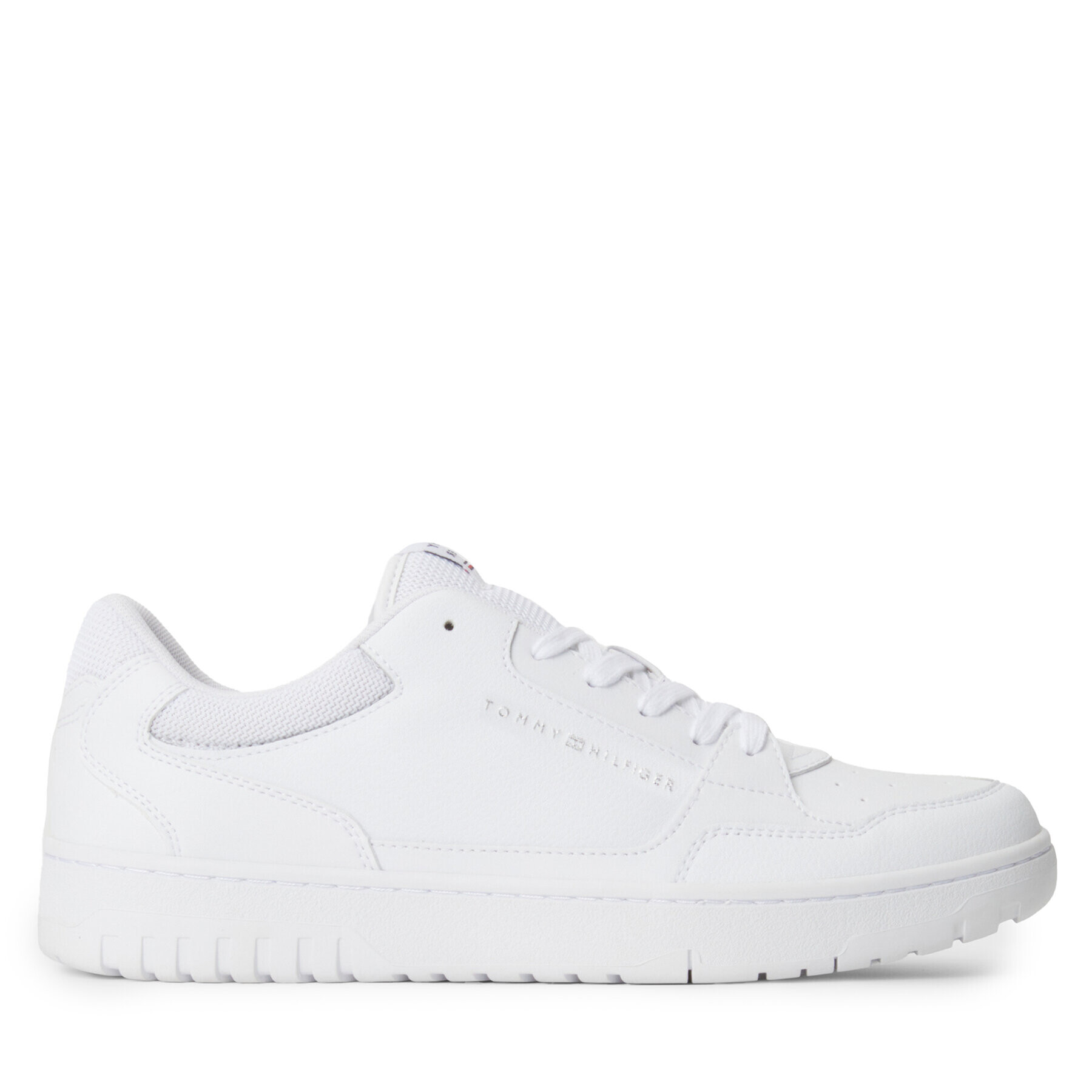 Tommy Hilfiger Сникърси Th Basket Core Leather FM0FM04727 Бял - Pepit.bg