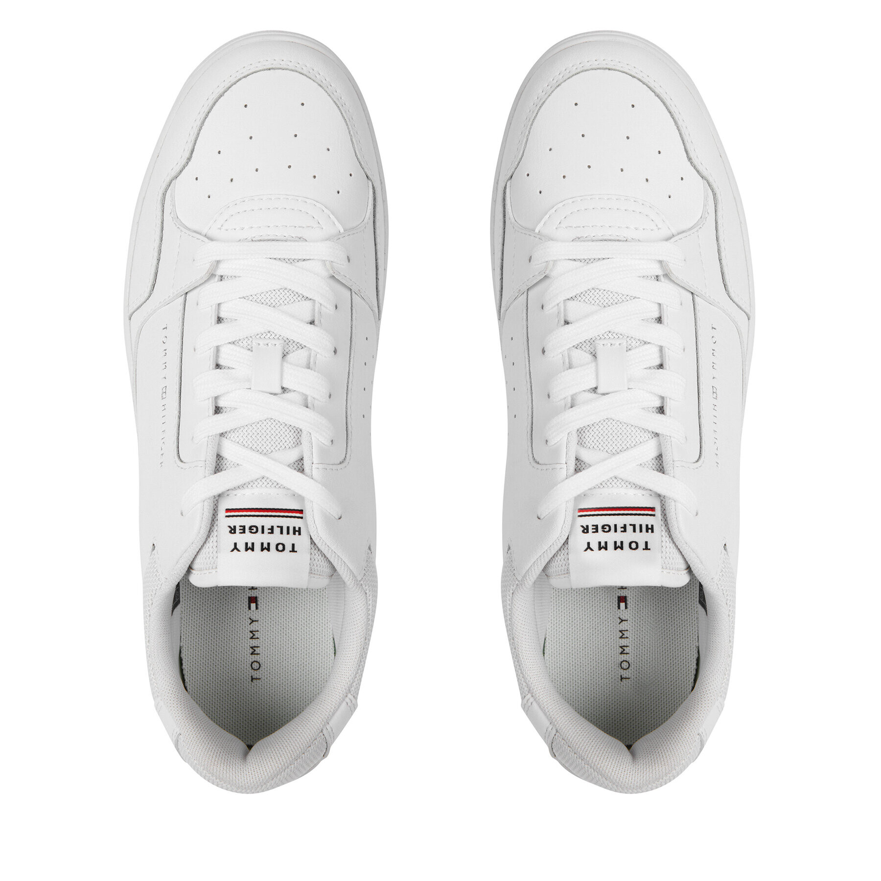 Tommy Hilfiger Сникърси Th Basket Core Leather FM0FM04727 Бял - Pepit.bg