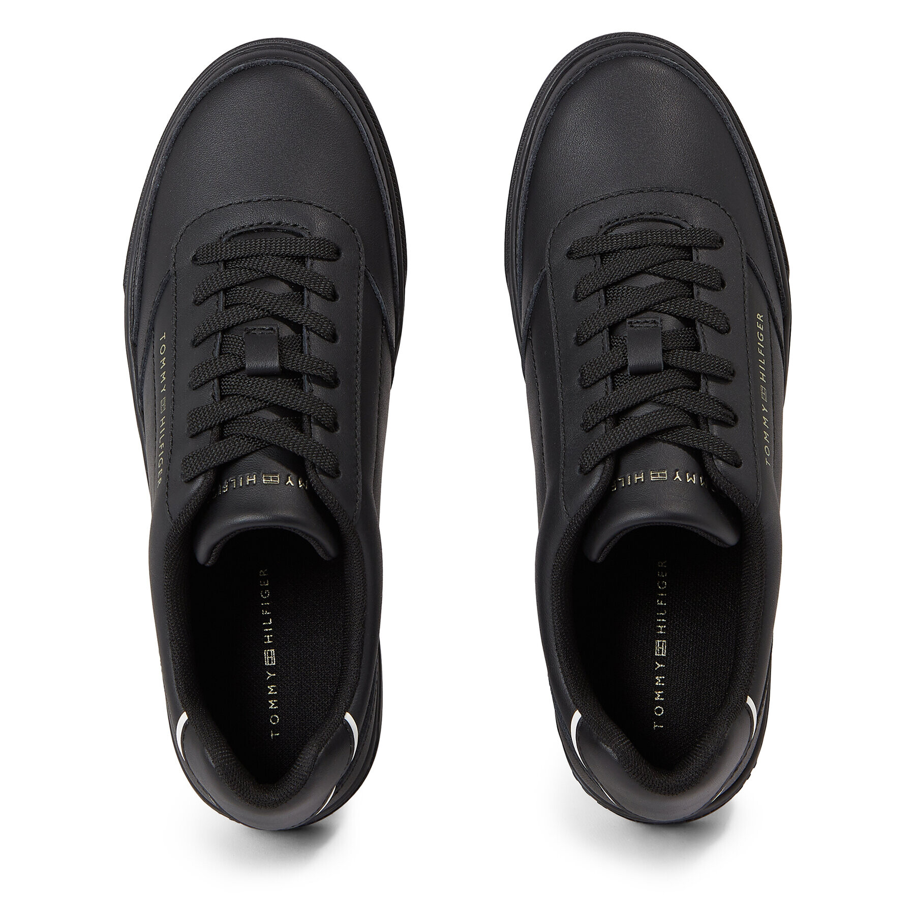 Tommy Hilfiger Сникърси Th Elevated Classic Sneaker FW0FW07567 Черен - Pepit.bg