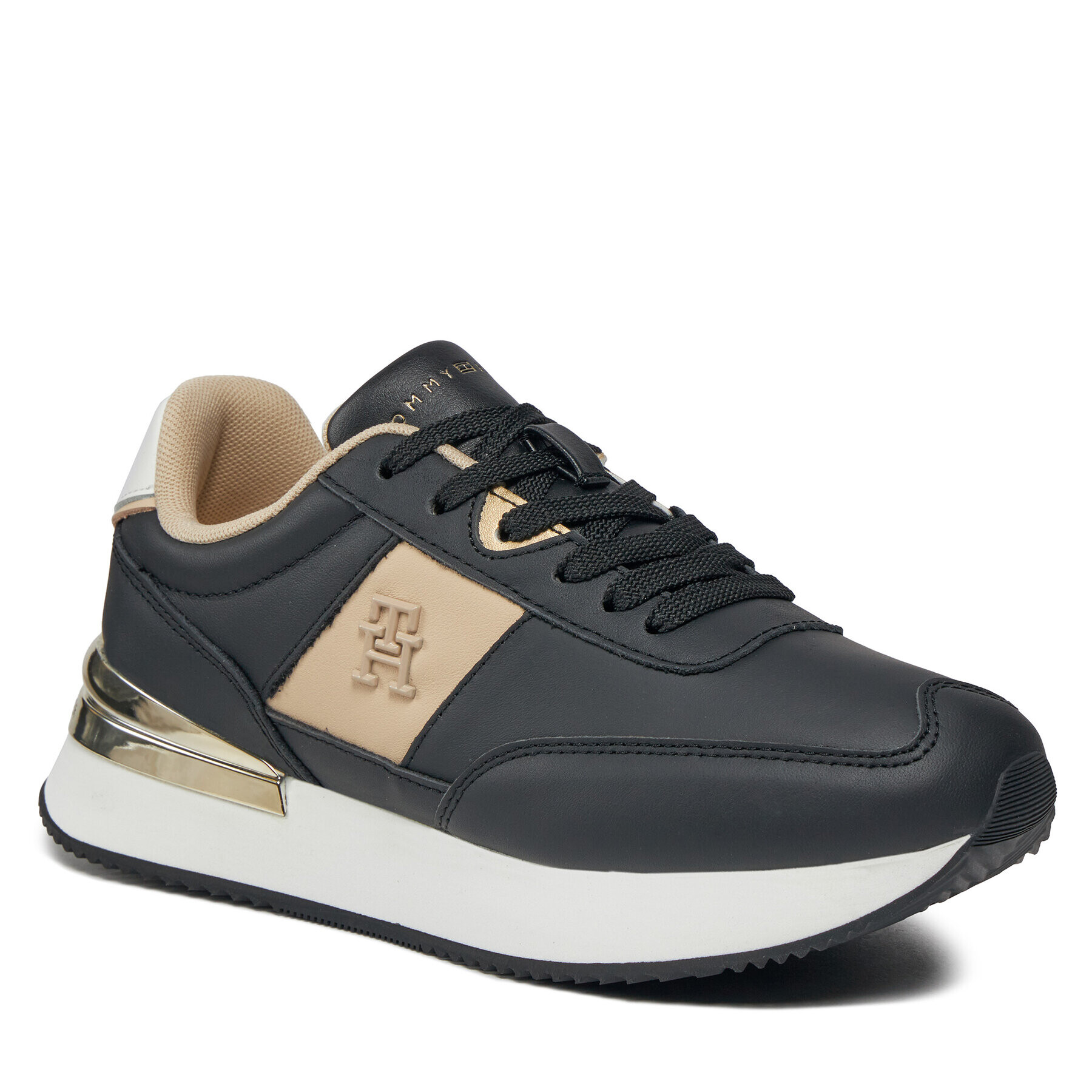 Tommy Hilfiger Сникърси Th Elevated Feminine Runner Hw FW0FW07830 Черен - Pepit.bg