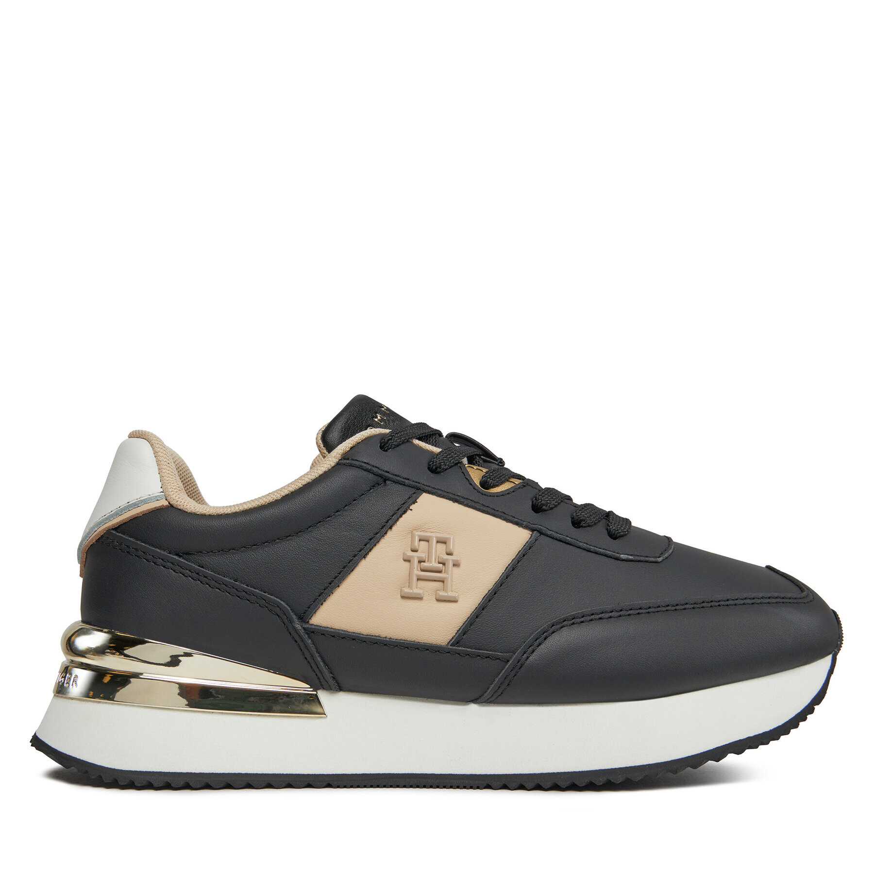 Tommy Hilfiger Сникърси Th Elevated Feminine Runner Hw FW0FW07830 Черен - Pepit.bg