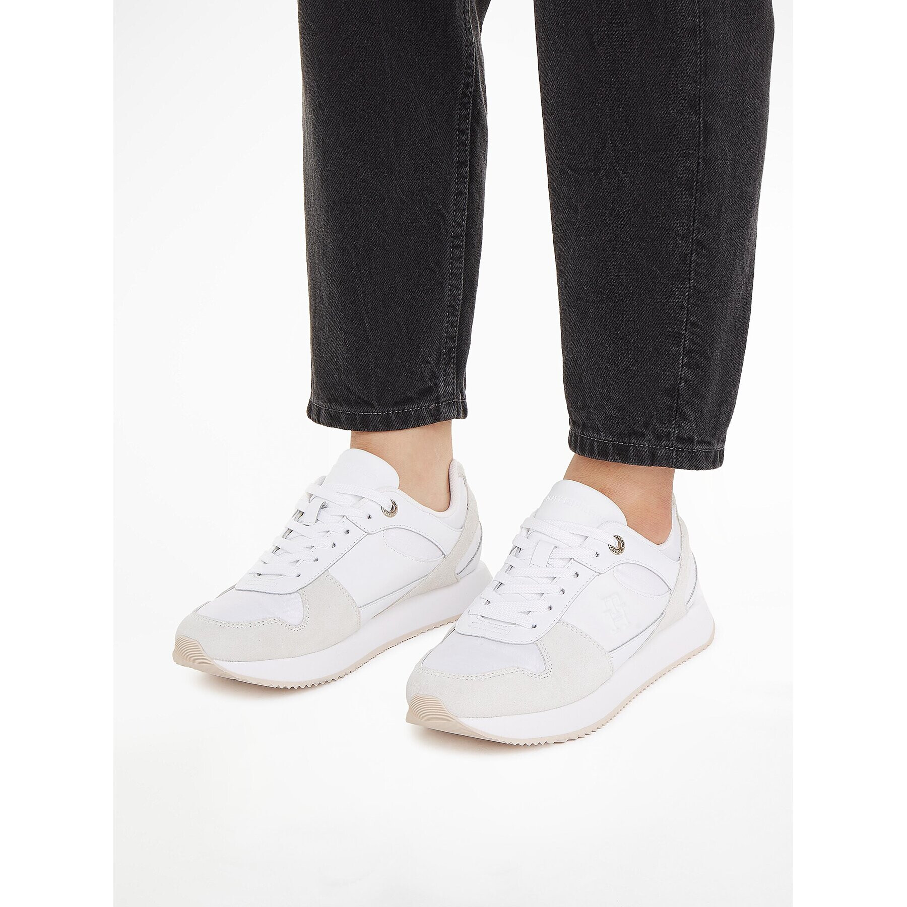 Tommy Hilfiger Сникърси Th Essential Runner FW0FW07585 Бял - Pepit.bg