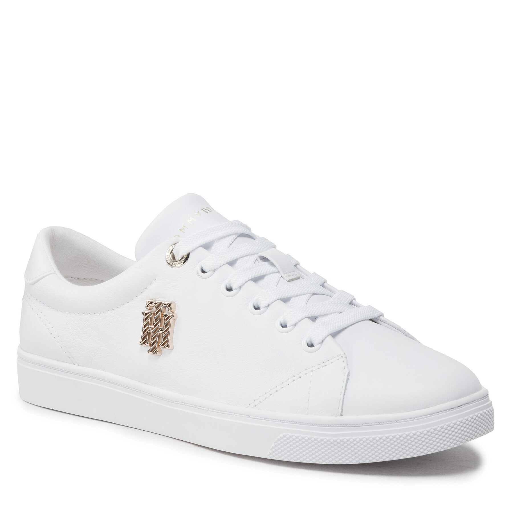 Tommy Hilfiger Сникърси Th Hardware Logo Cupsole Sneaker FW0FW06523 Бял - Pepit.bg