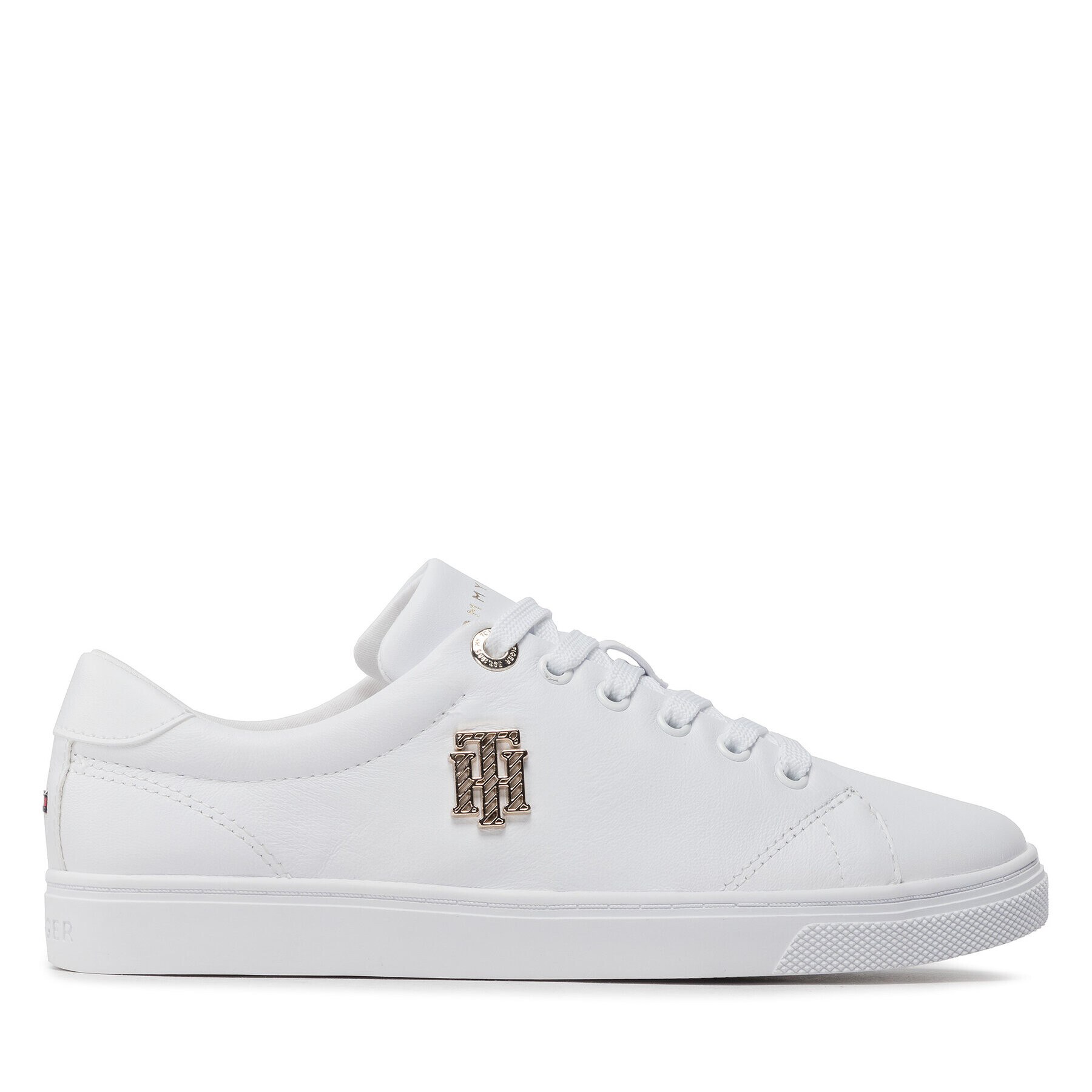 Tommy Hilfiger Сникърси Th Hardware Logo Cupsole Sneaker FW0FW06523 Бял - Pepit.bg