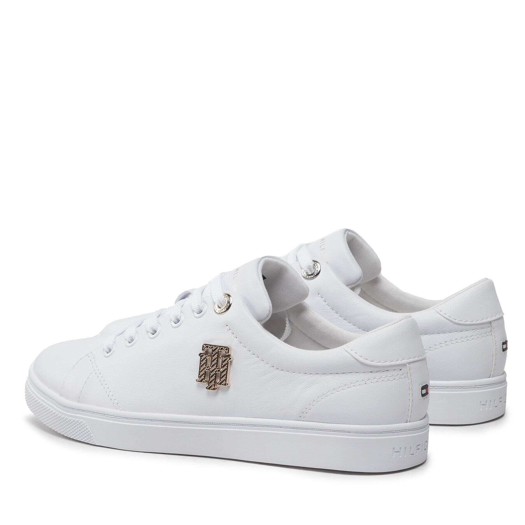 Tommy Hilfiger Сникърси Th Hardware Logo Cupsole Sneaker FW0FW06523 Бял - Pepit.bg