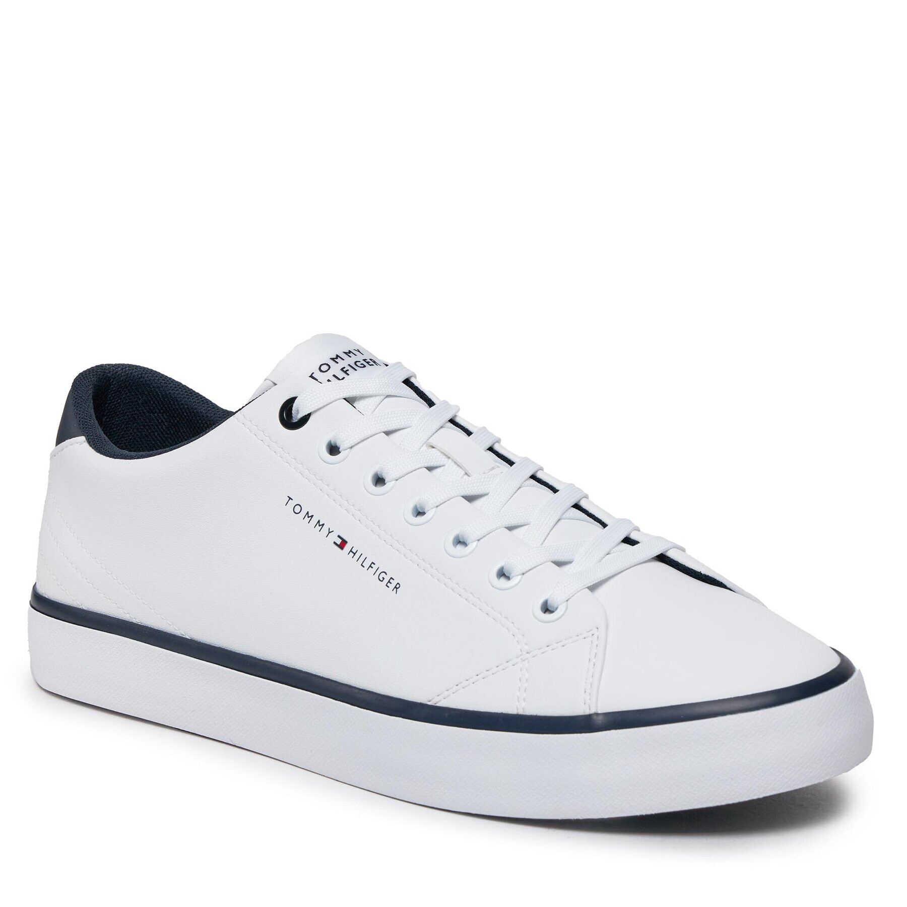 Tommy Hilfiger Сникърси Th Hi Vulc Core Low Leather FM0FM05041 Бял - Pepit.bg