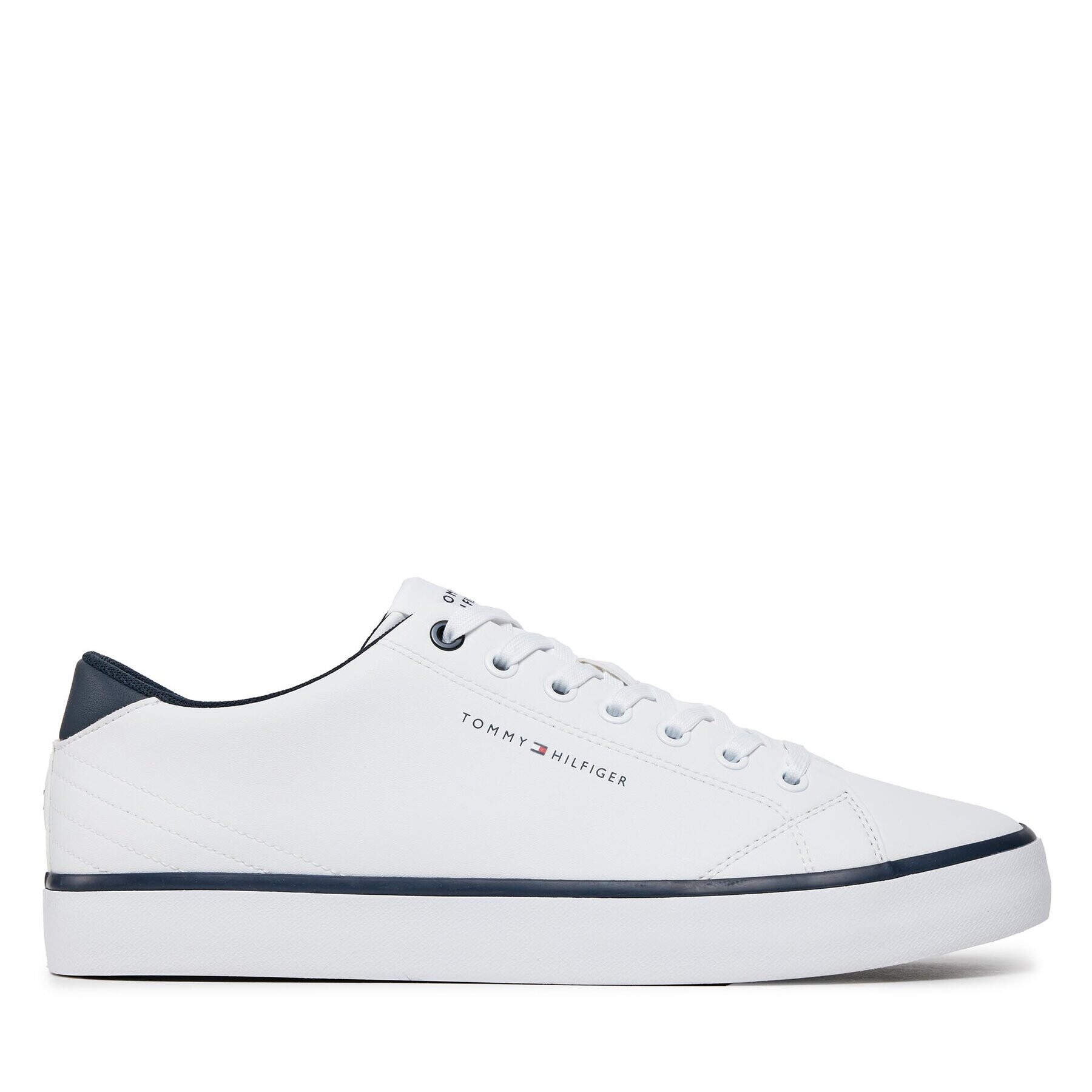 Tommy Hilfiger Сникърси Th Hi Vulc Core Low Leather FM0FM05041 Бял - Pepit.bg