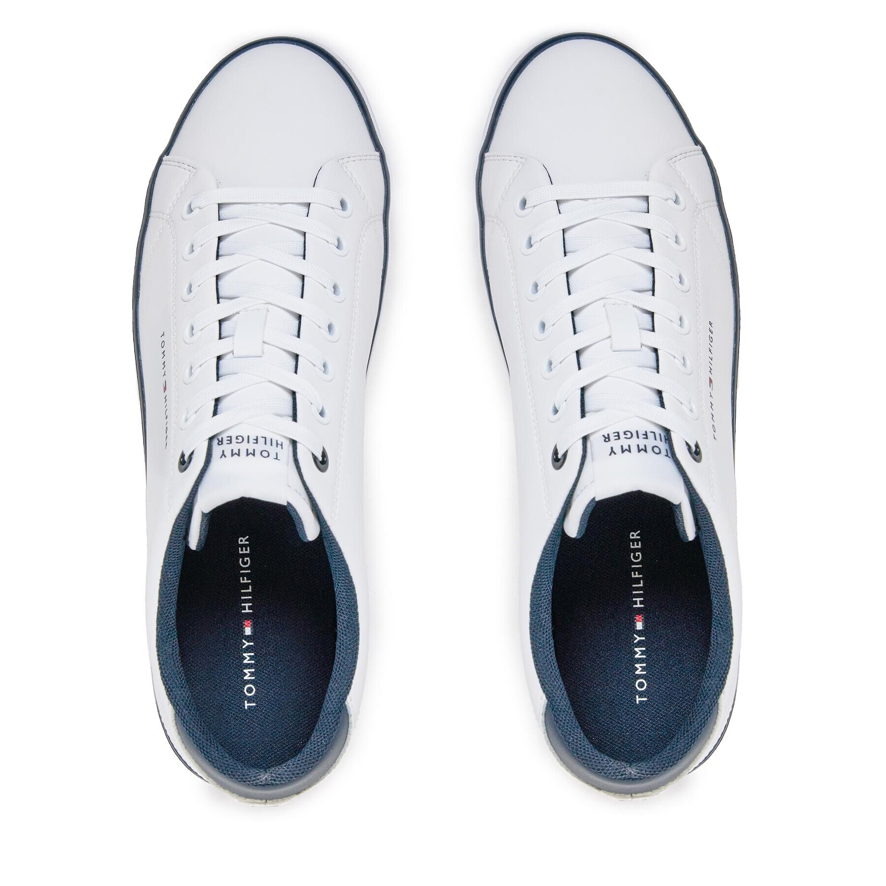 Tommy Hilfiger Сникърси Th Hi Vulc Core Low Leather FM0FM05041 Бял - Pepit.bg