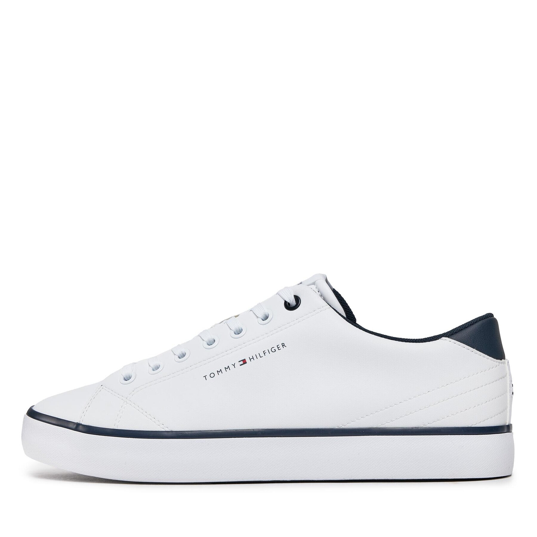 Tommy Hilfiger Сникърси Th Hi Vulc Core Low Leather FM0FM05041 Бял - Pepit.bg