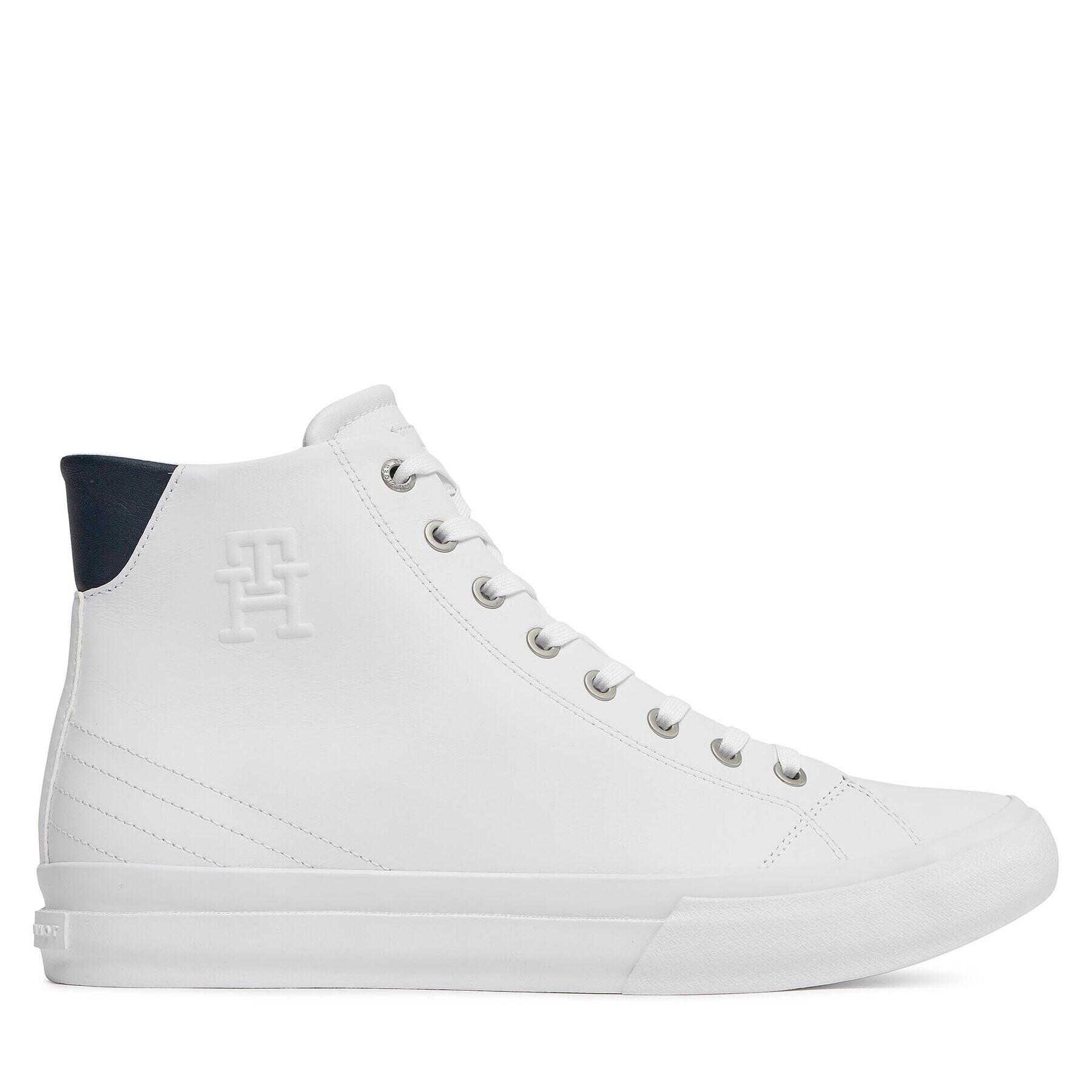 Tommy Hilfiger Сникърси Th Hi Vulc Street Lth Ess FM0FM04897 Бял - Pepit.bg