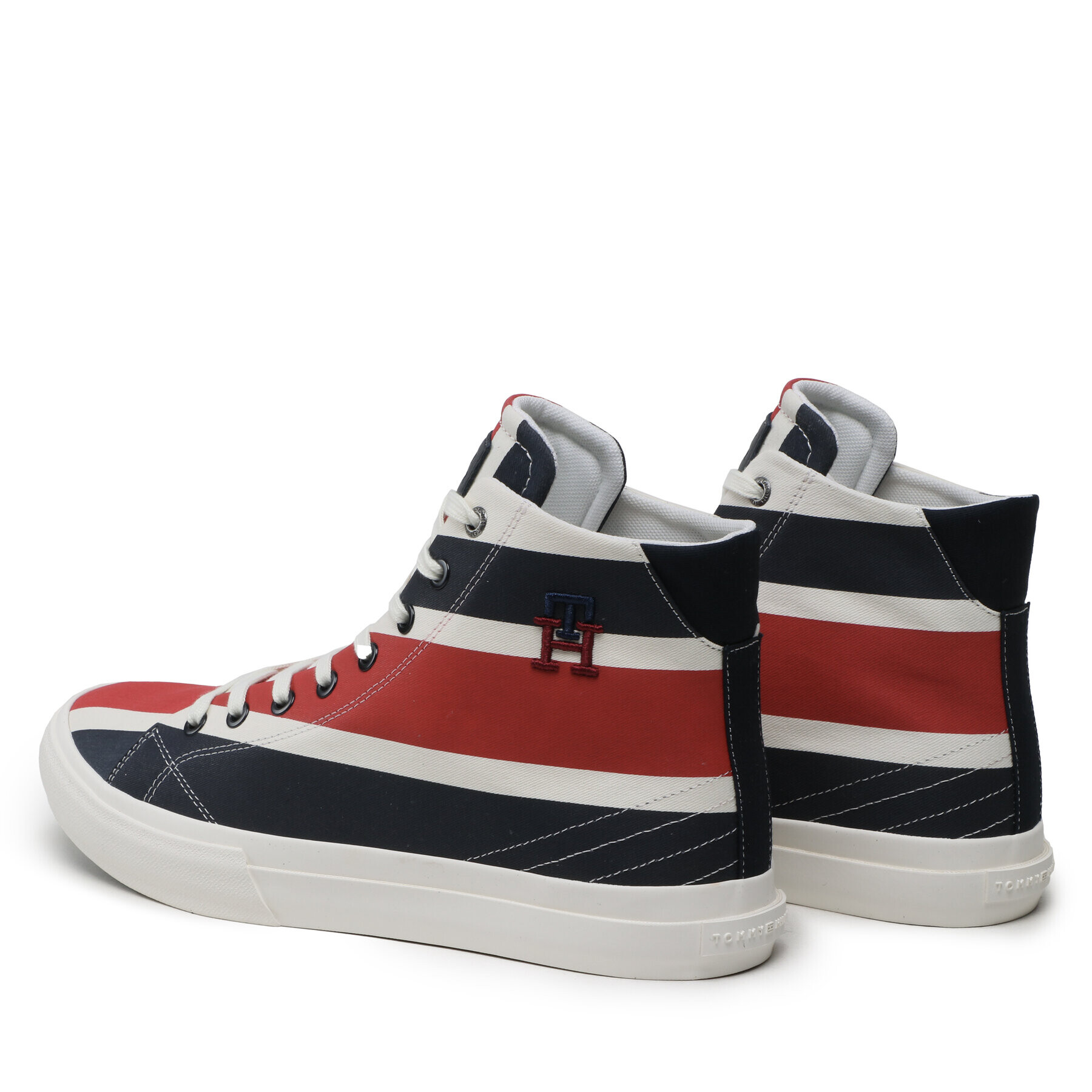 Tommy Hilfiger Сникърси Th Hi Vulc Street Stripes FM0FM04690 Тъмносин - Pepit.bg