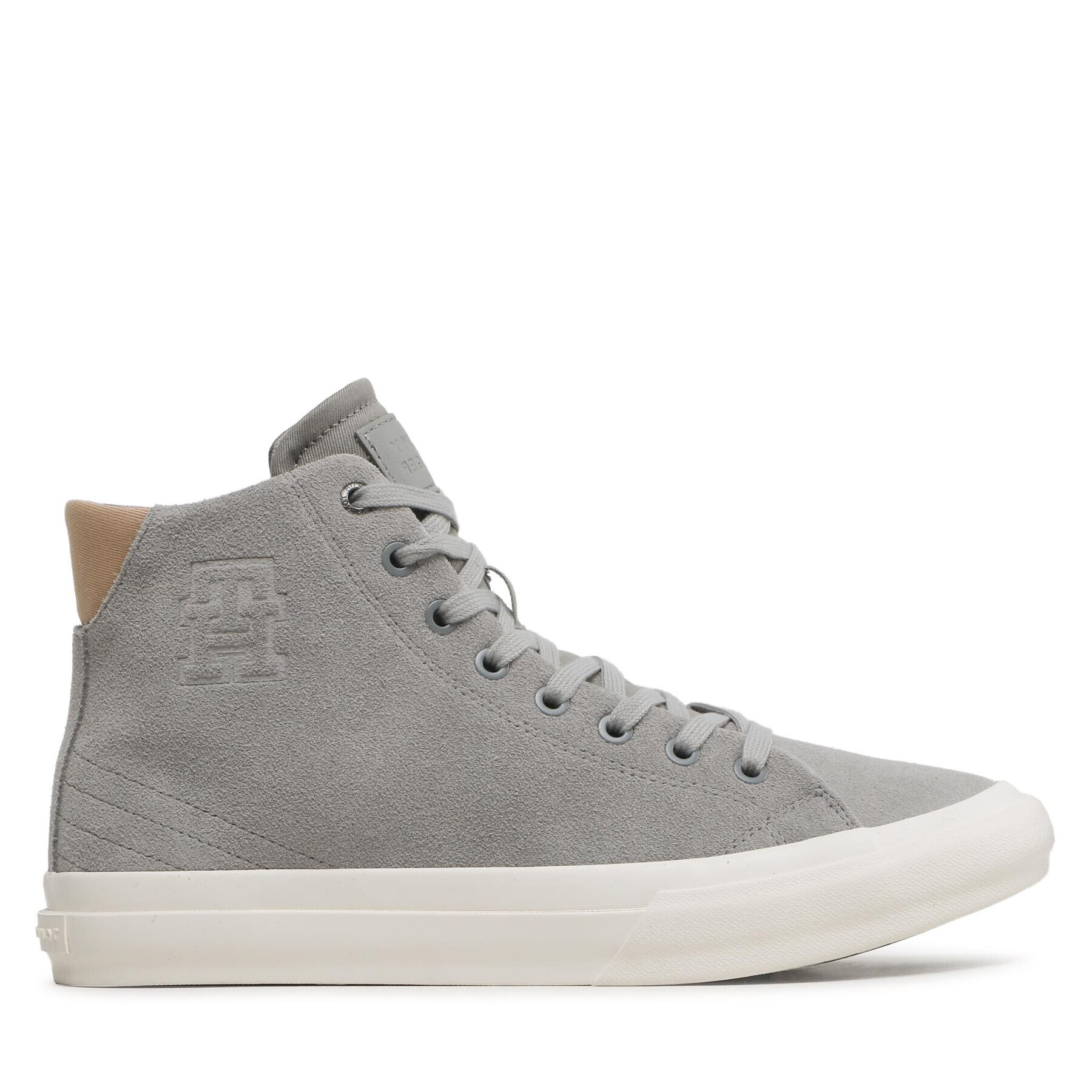 Tommy Hilfiger Сникърси Th Hi Vulc Street Suede FM0FM04797 Сив - Pepit.bg