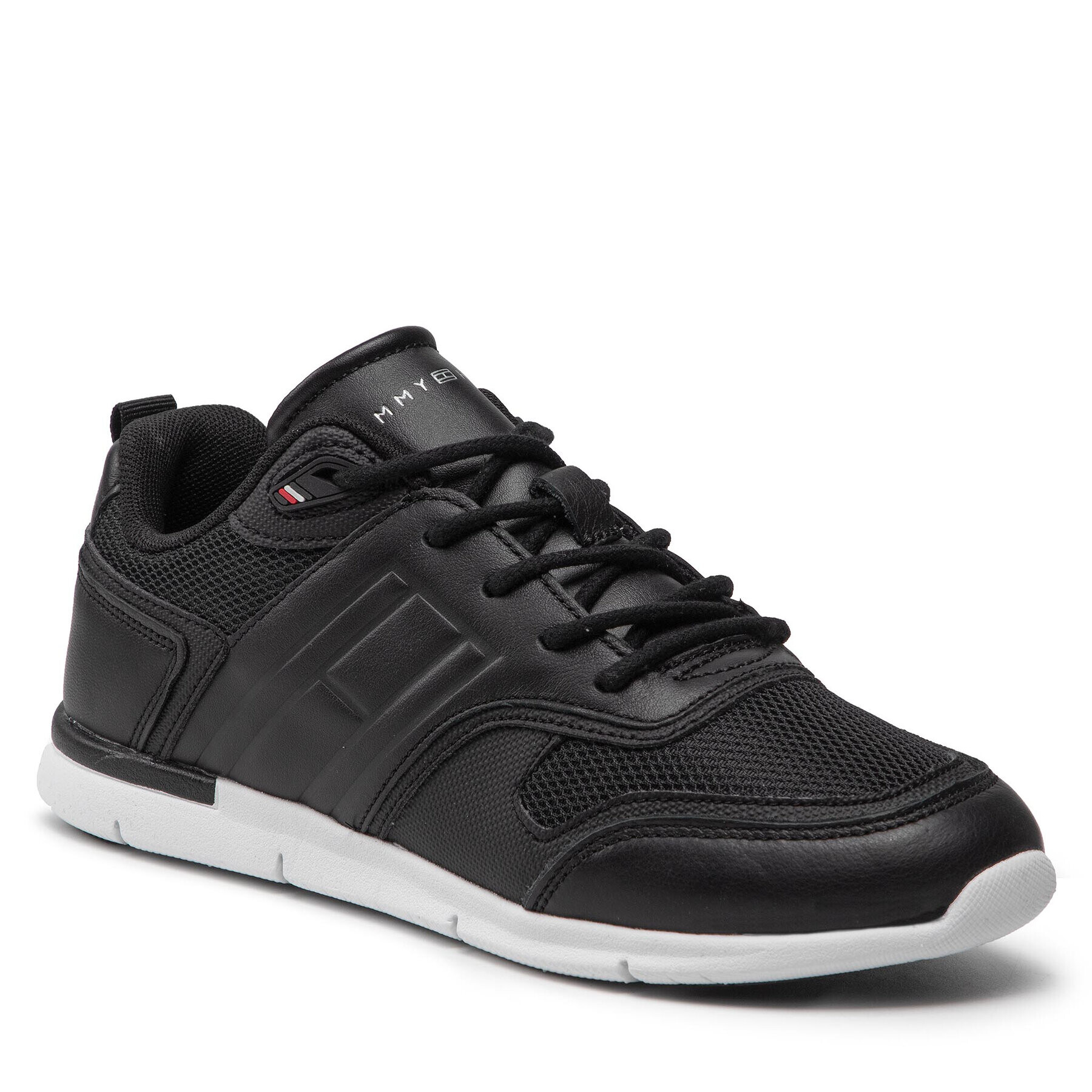 Tommy Hilfiger Сникърси Th Lightweight Sneaker FW0FW06516 Черен - Pepit.bg