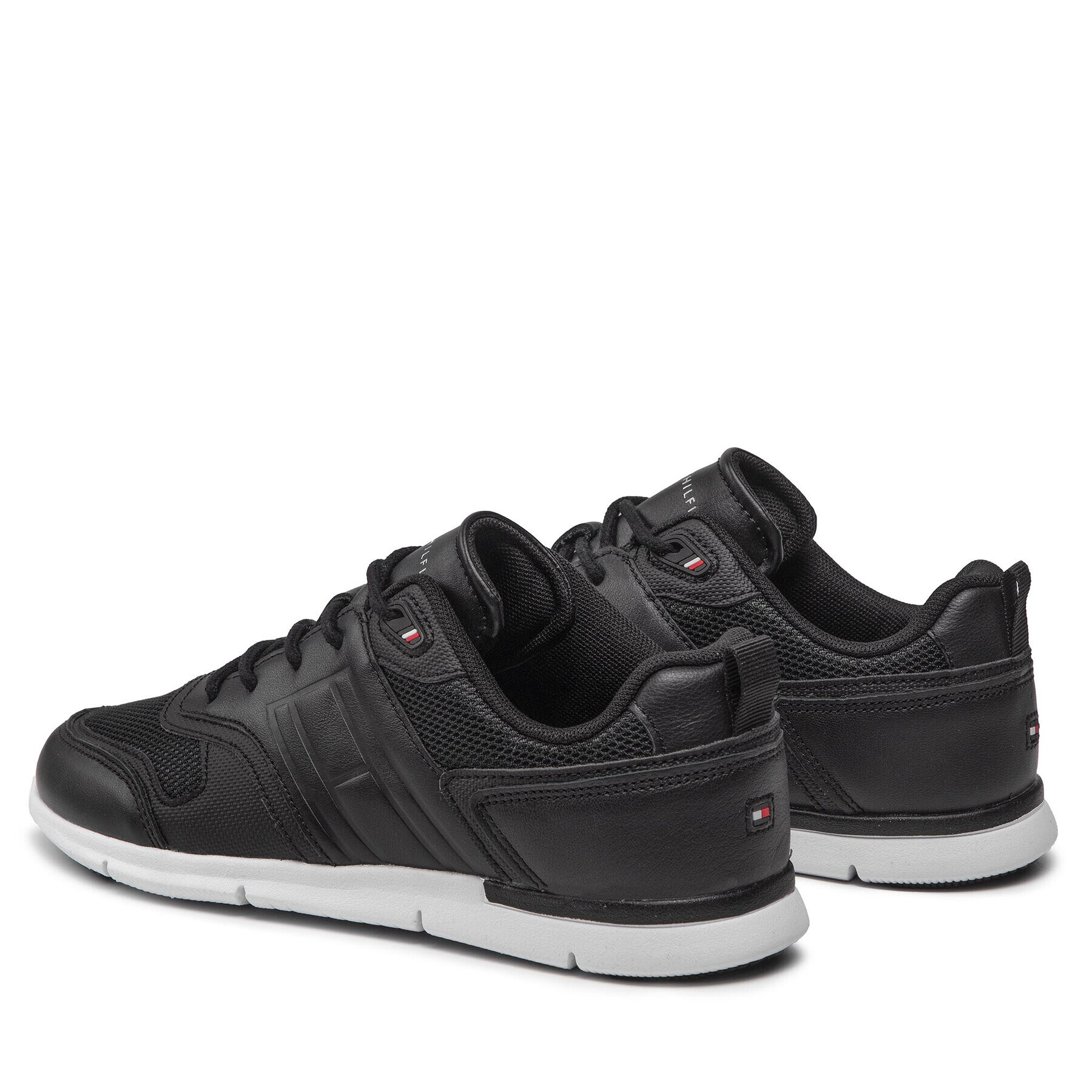 Tommy Hilfiger Сникърси Th Lightweight Sneaker FW0FW06516 Черен - Pepit.bg