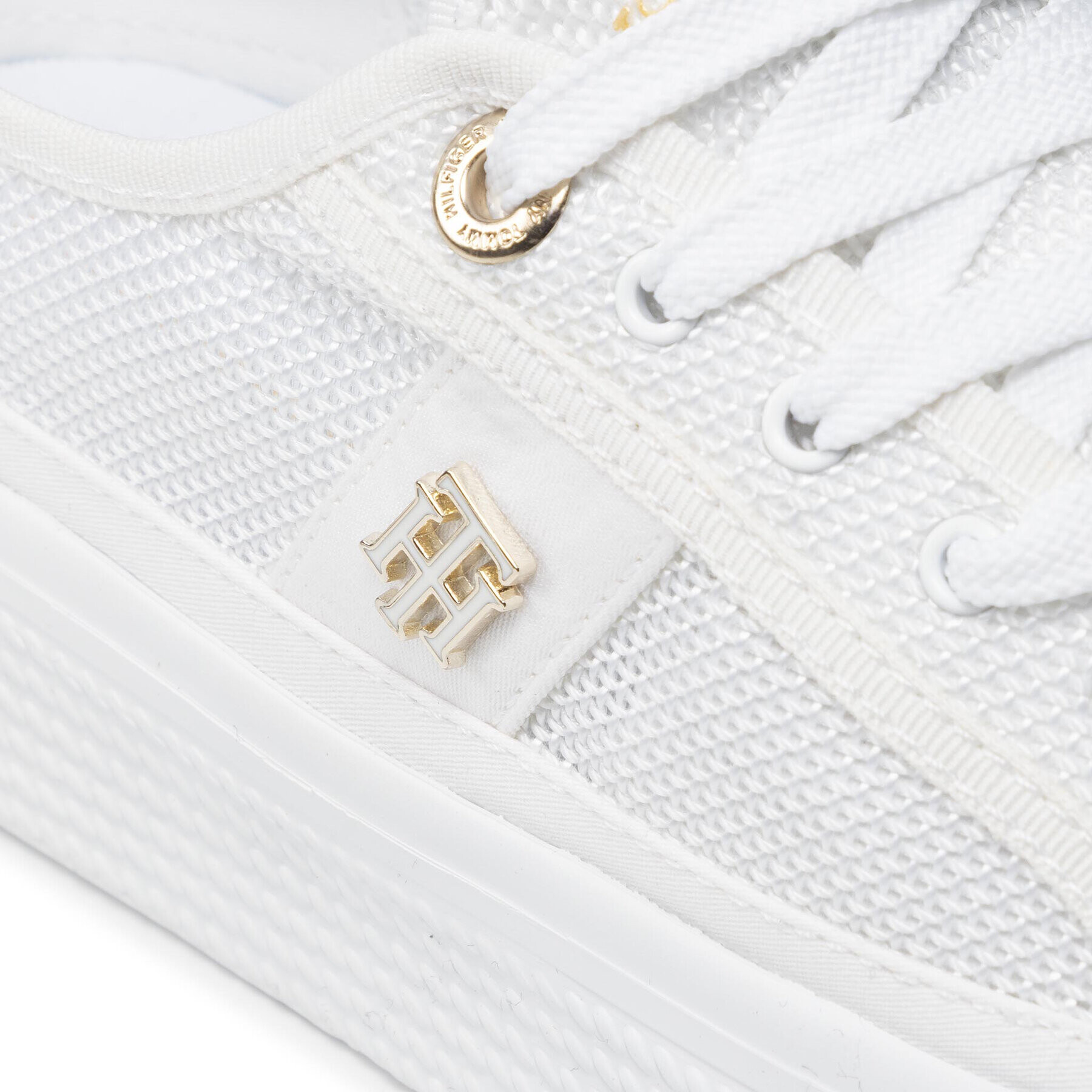 Tommy Hilfiger Сникърси Th Mesh Vulc Sneaker FW0FW05793 Бял - Pepit.bg
