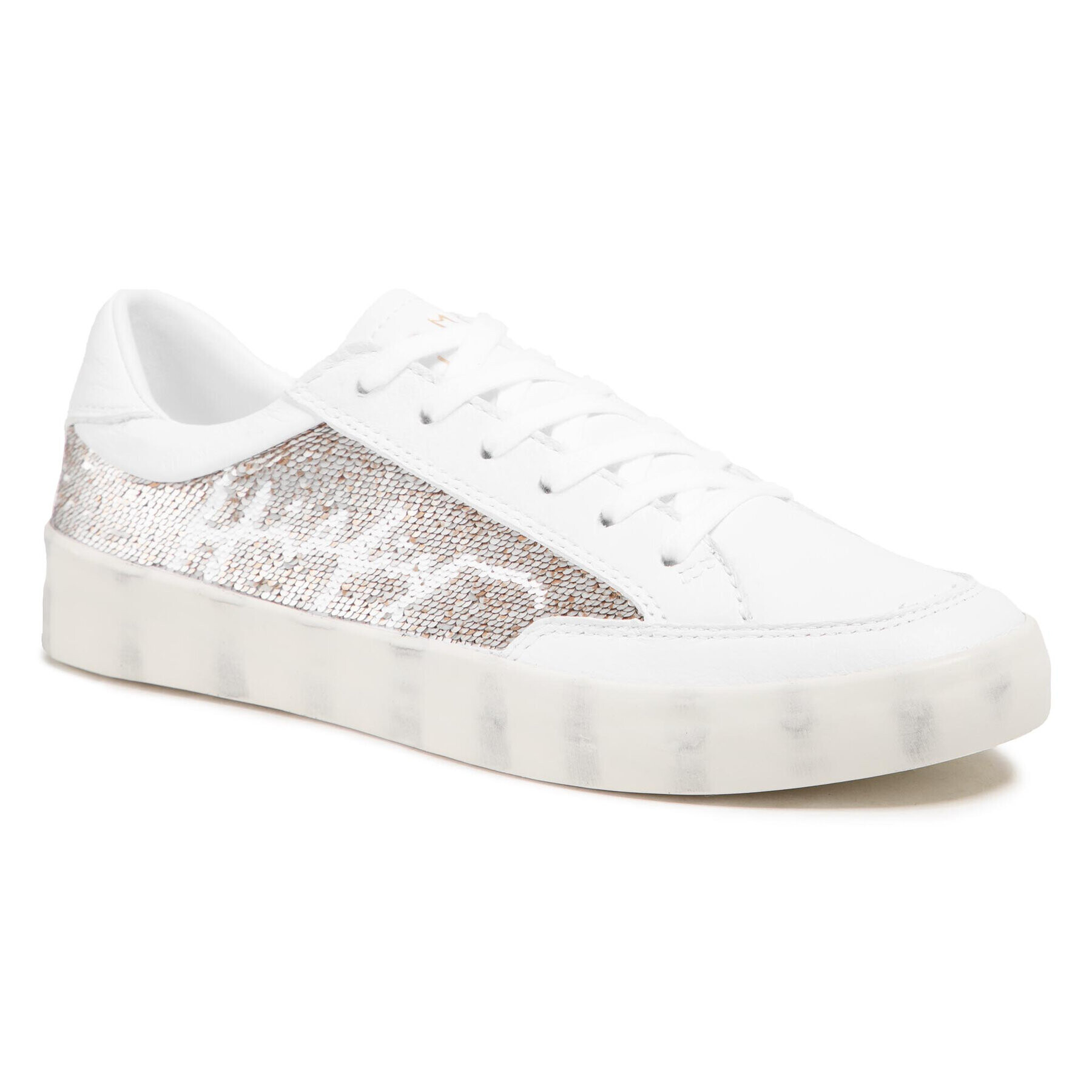 Tommy Hilfiger Сникърси Th Sequins Leather Sneaker FW0FW05541 Бял - Pepit.bg