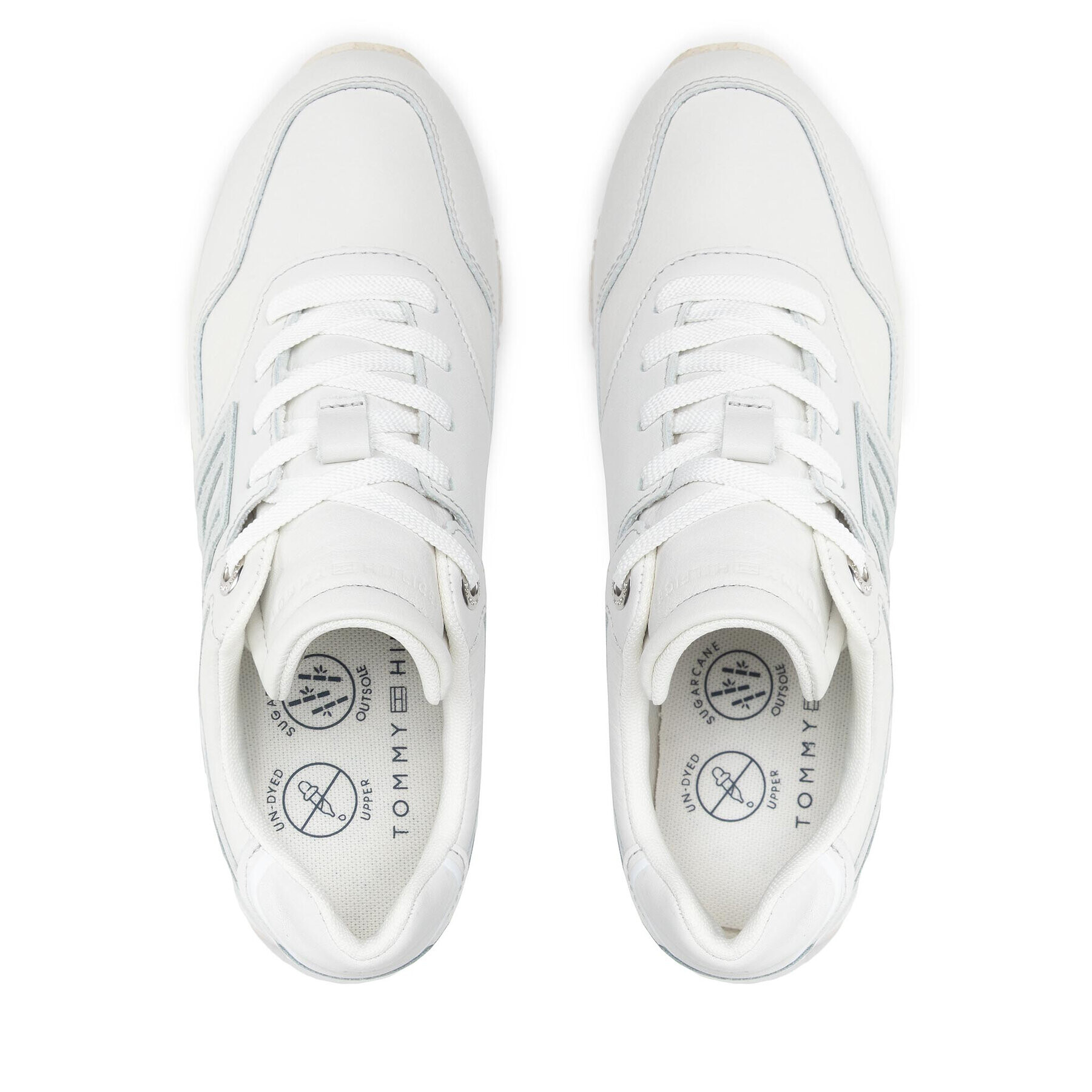 Tommy Hilfiger Сникърси Th W Undyed Runner FW0FW06488 Сив - Pepit.bg