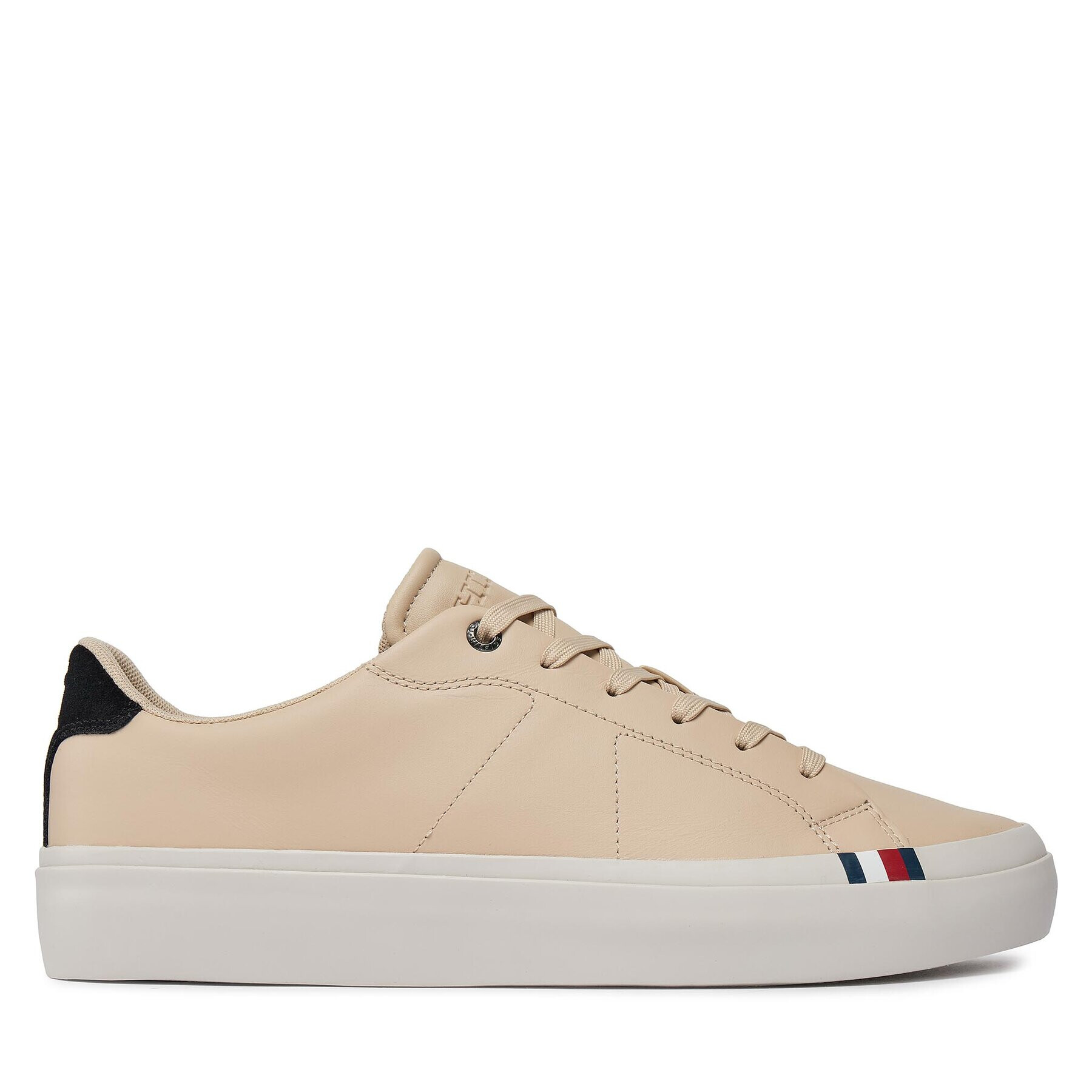 Tommy Hilfiger Сникърси Thick Vulc Low Premium Lth FM0FM04881 Бял - Pepit.bg