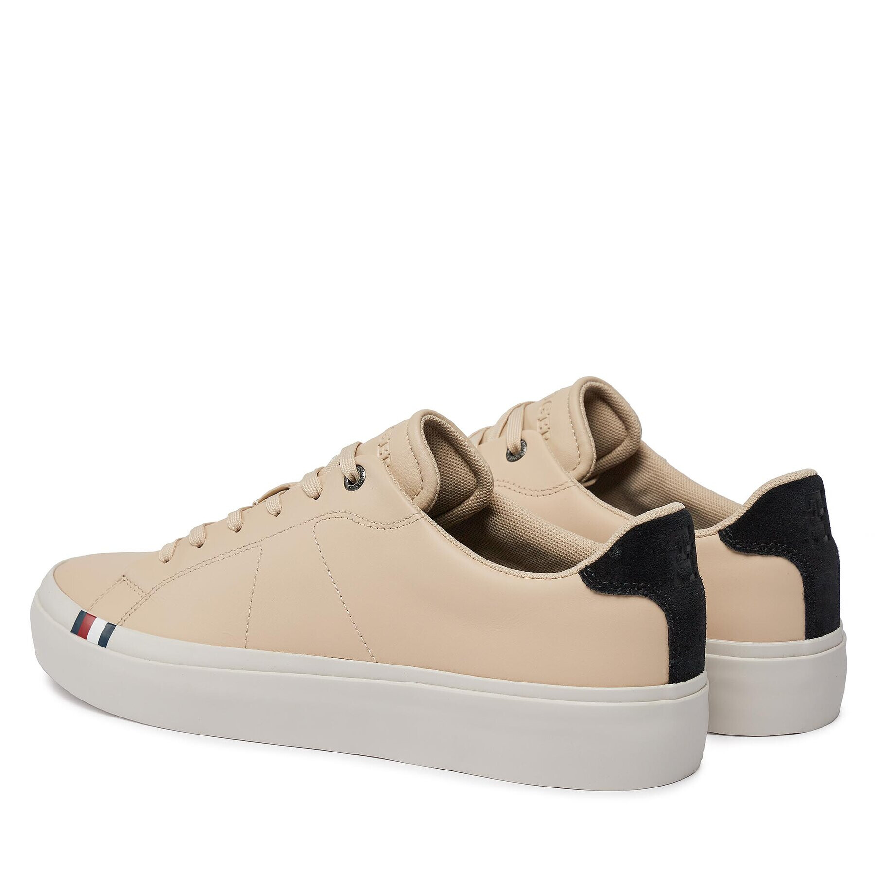 Tommy Hilfiger Сникърси Thick Vulc Low Premium Lth FM0FM04881 Бял - Pepit.bg