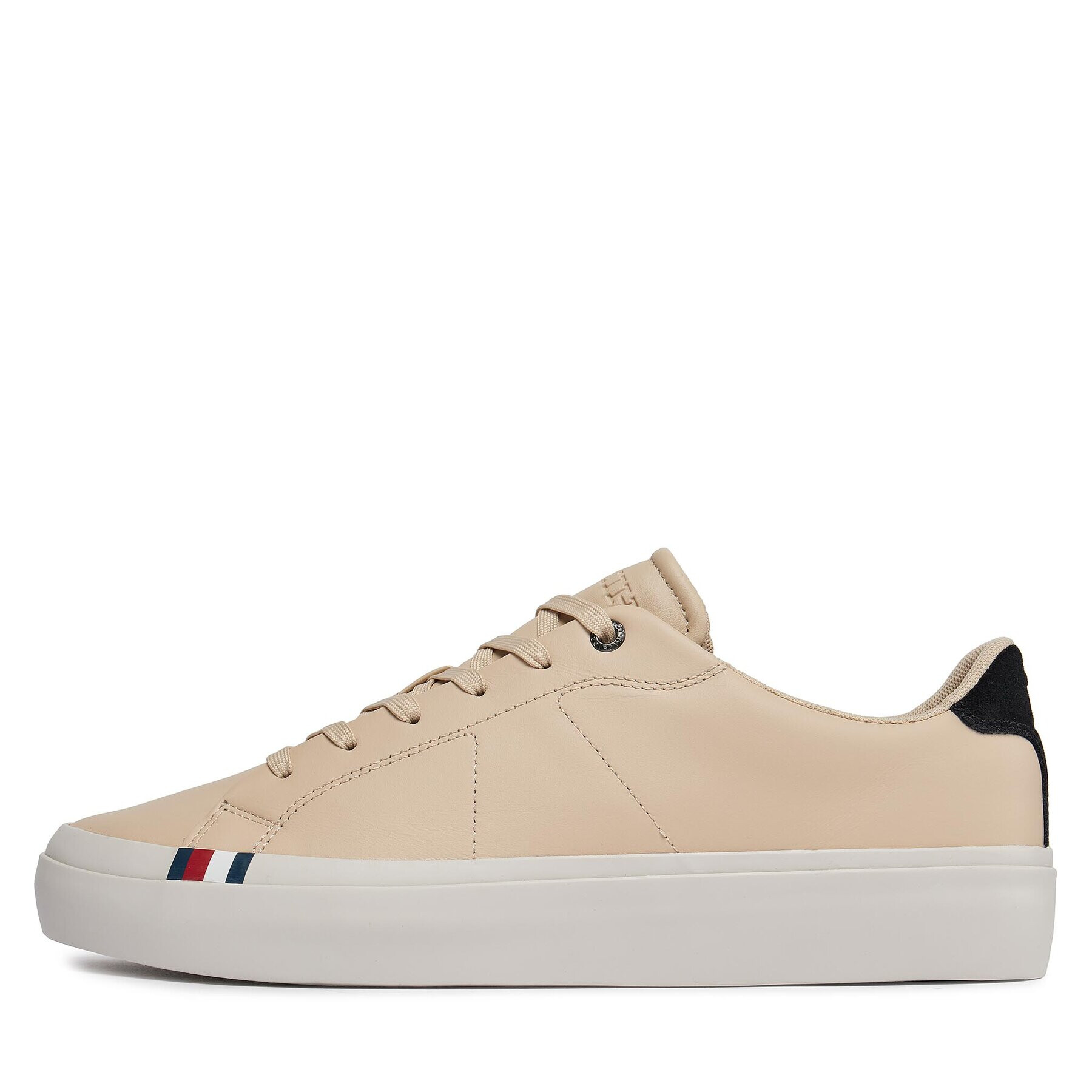 Tommy Hilfiger Сникърси Thick Vulc Low Premium Lth FM0FM04881 Бял - Pepit.bg