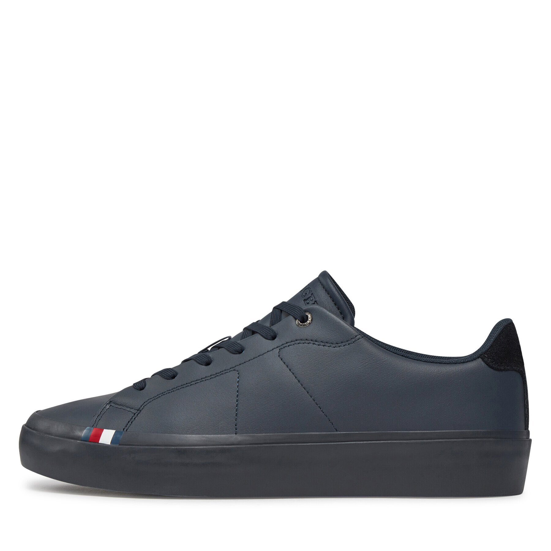 Tommy Hilfiger Сникърси Thick Vulc Low Premium Lth FM0FM04881 Син - Pepit.bg