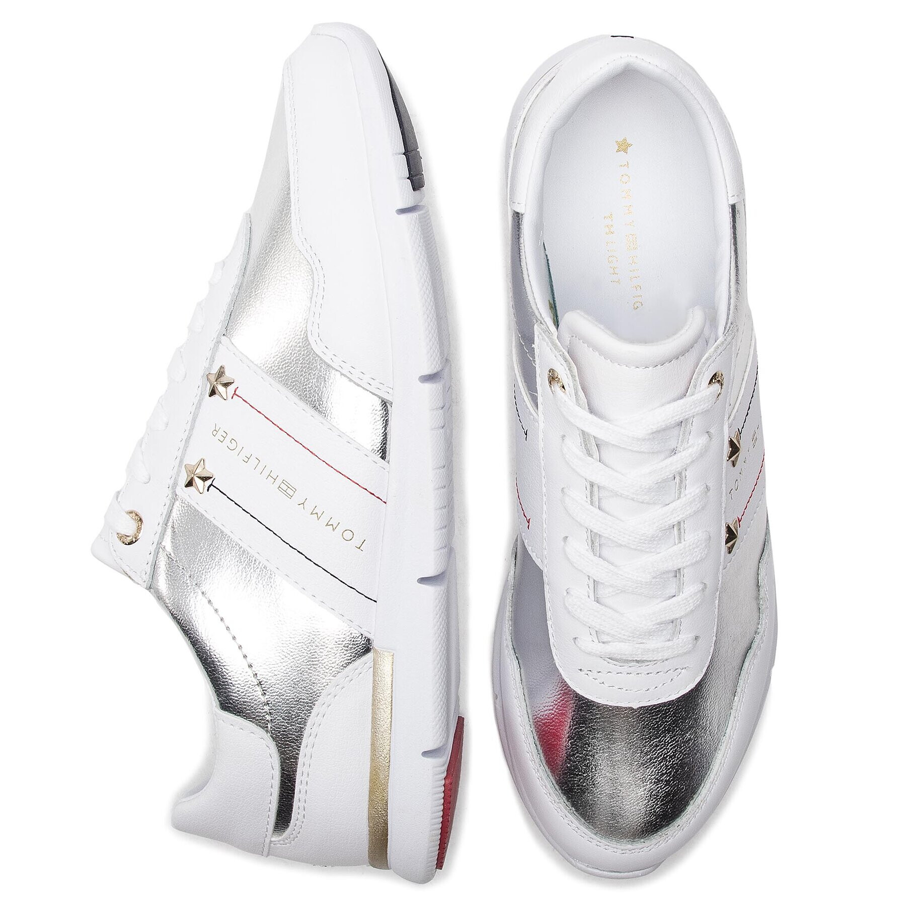 Tommy Hilfiger Сникърси Tommy Essential Leather Sneaker FW0FW03688 Бял - Pepit.bg
