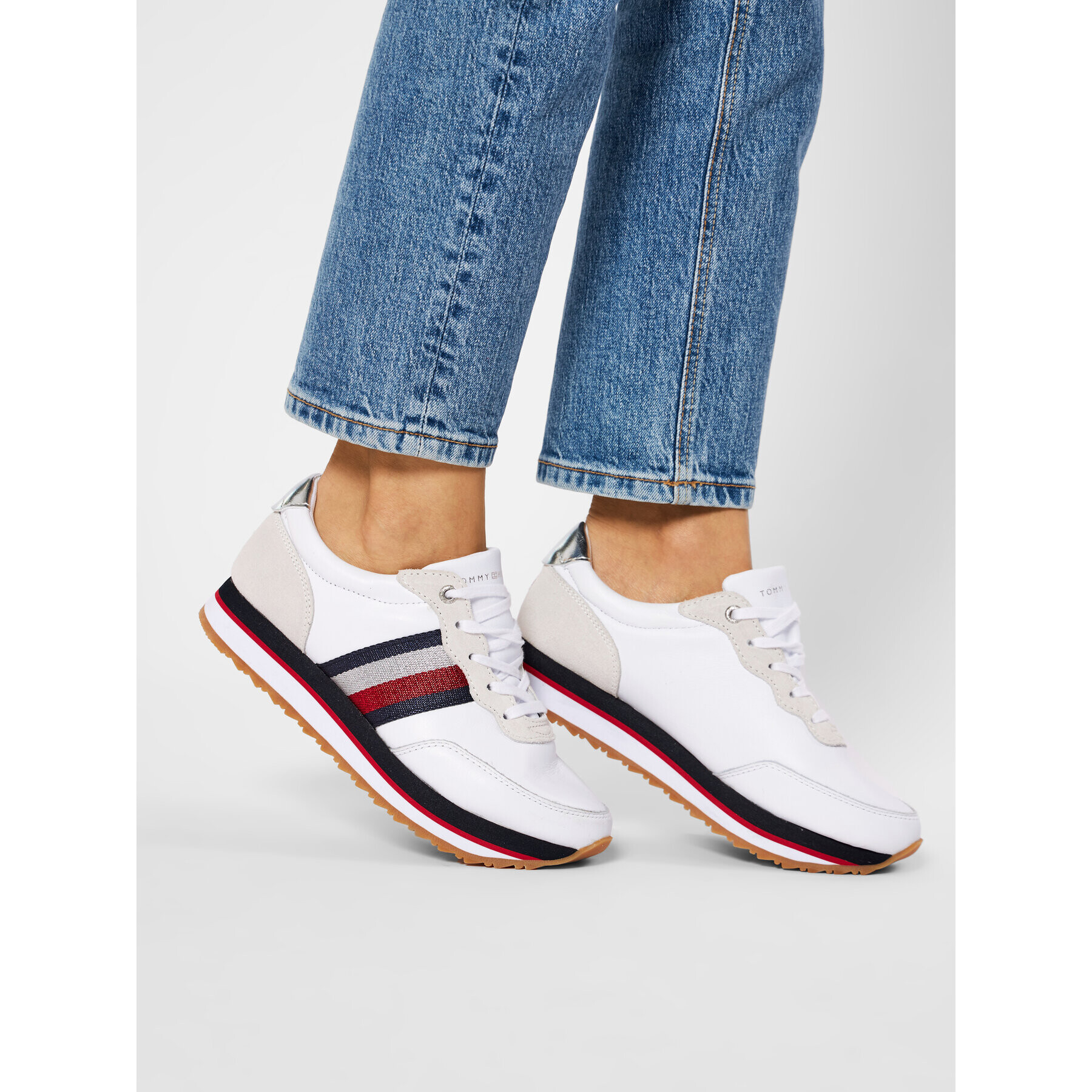 Tommy Hilfiger Сникърси Tommy Tape Sneaker FW0FW04997 Бял - Pepit.bg