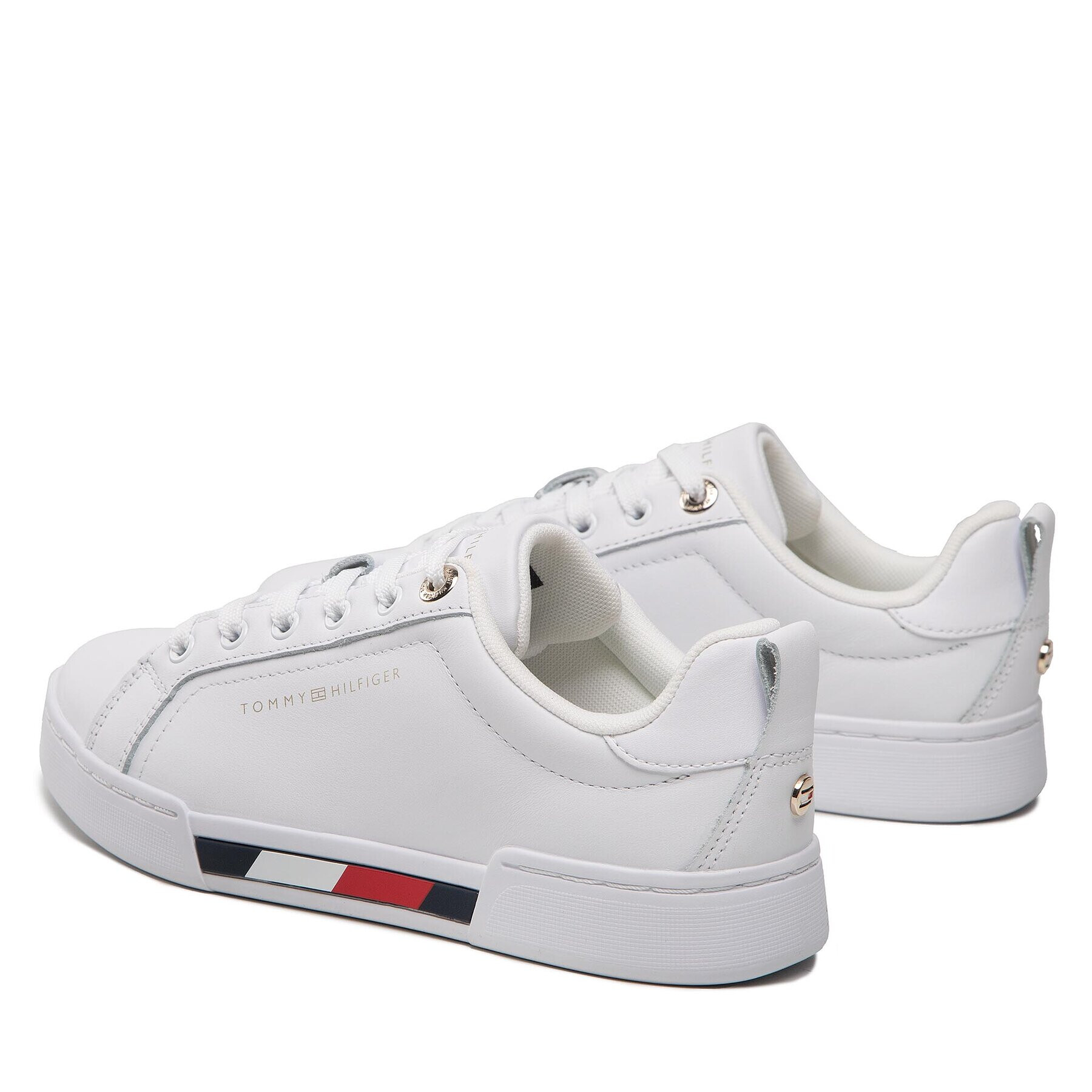 Tommy Hilfiger Сникърси Tricolor Insert Sneaker FW0FW06729 Бял - Pepit.bg