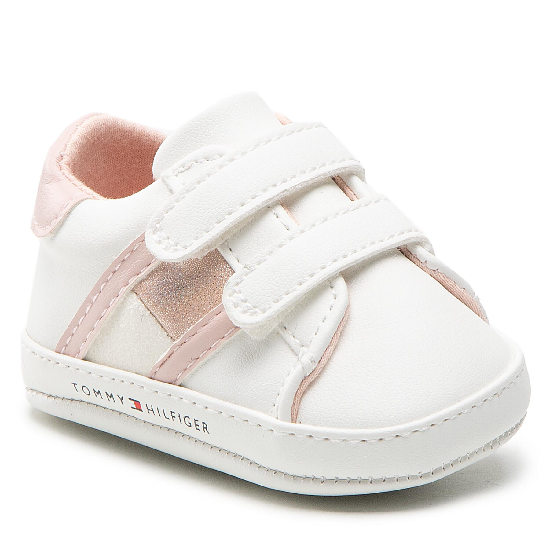 Tommy Hilfiger Сникърси Velcro Shoe T0A4-32111-0724 Бял - Pepit.bg
